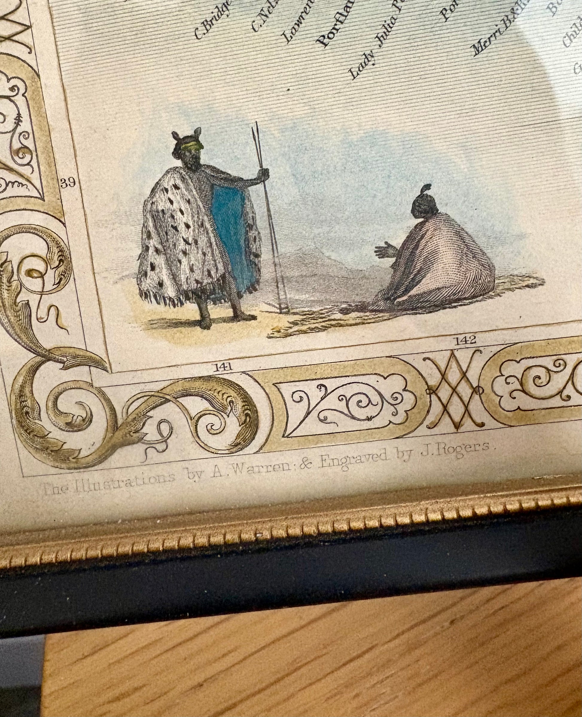 1851 antique map of Victoria, engraved, hand coloured, Tallis, vintage framed art