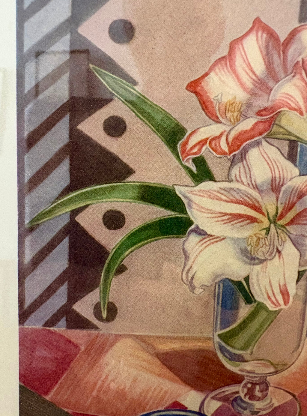 Thea Proctor 1930s antique print, “Illawarra Lily”, Australian art
