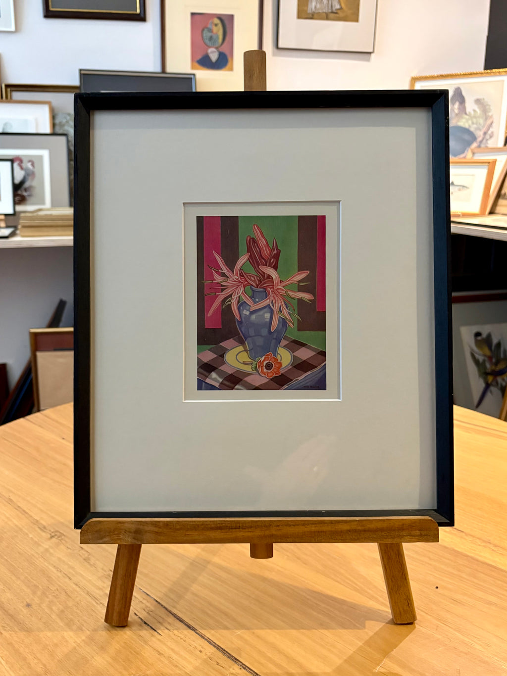 Thea Proctor 1930s antique print, “Lilies”, Australian art