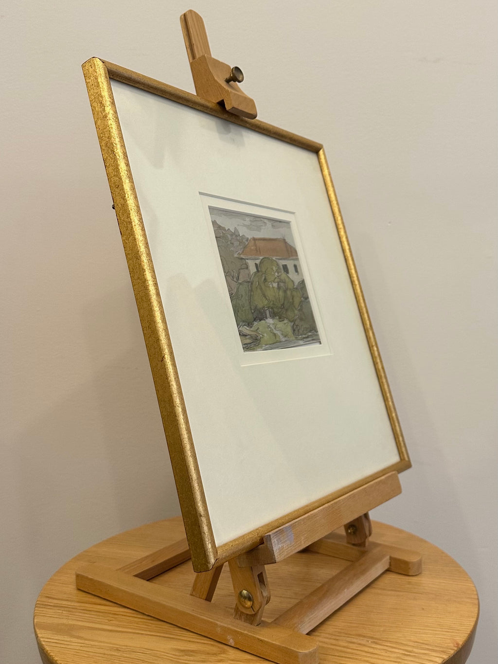 Original Peggy Crombie Painting, Notable Australian artist, framed mid century art
