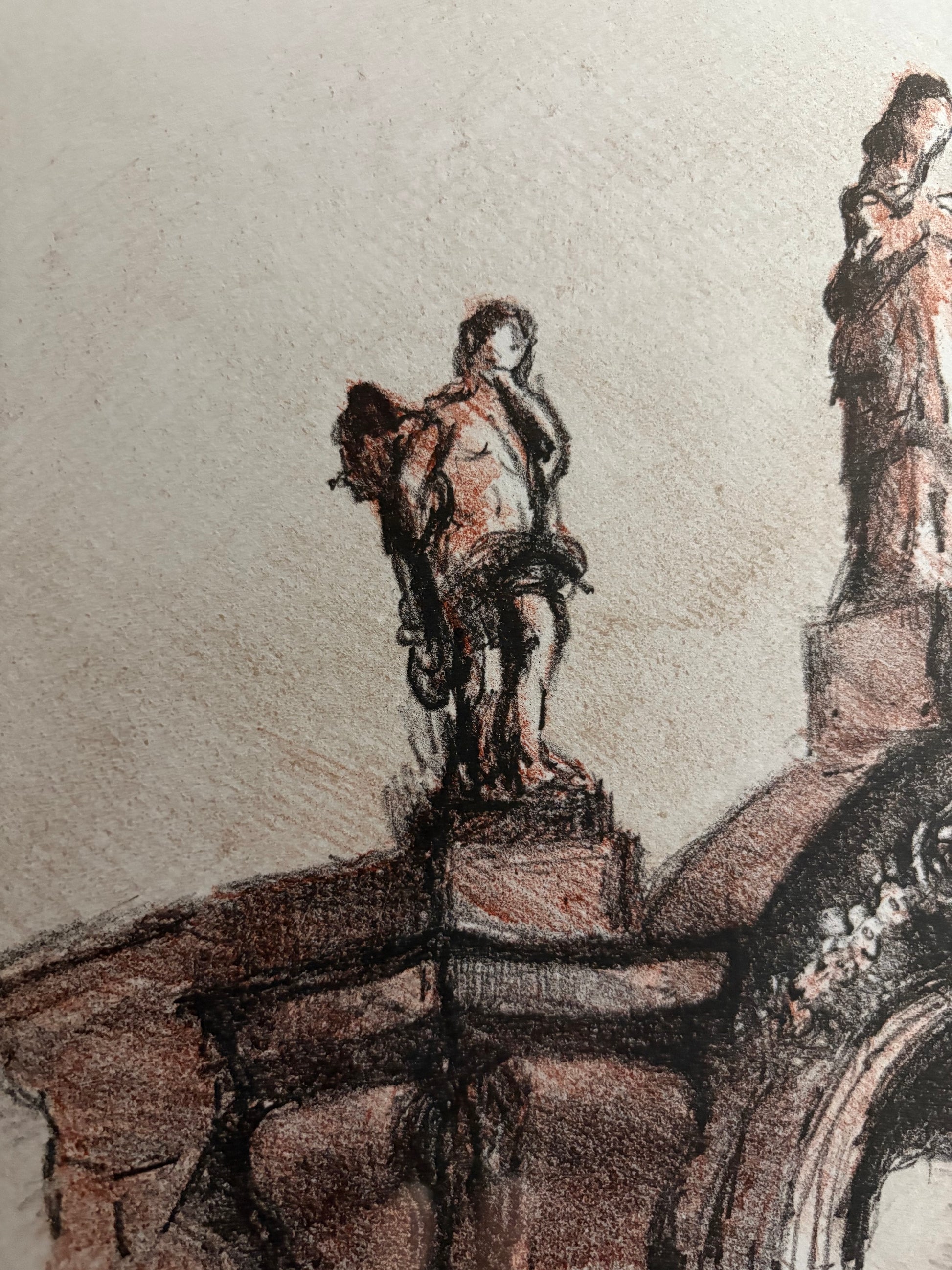 Original lithographic print, limited edition 93/150, Aldo Parmigiani, signed, framed art