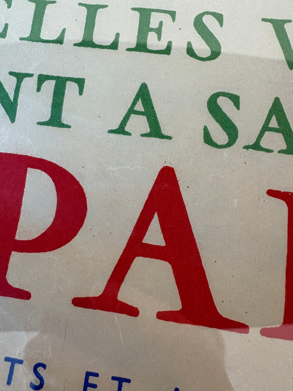 1950s Picasso Lithographic poster, mid century, framed vintage art