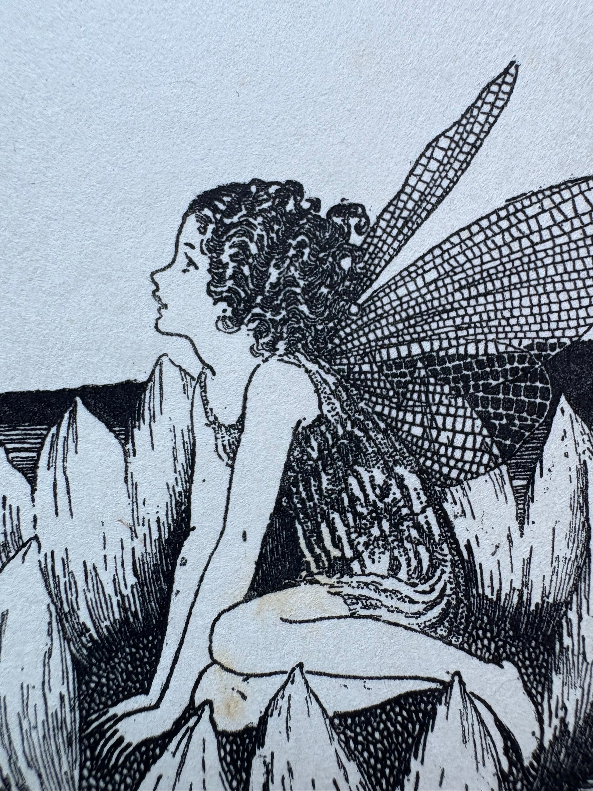 1931 Authentic antique Ida Rentoul Outhwaite print "Fairyland", 1st Edition UK, art deco, fairy