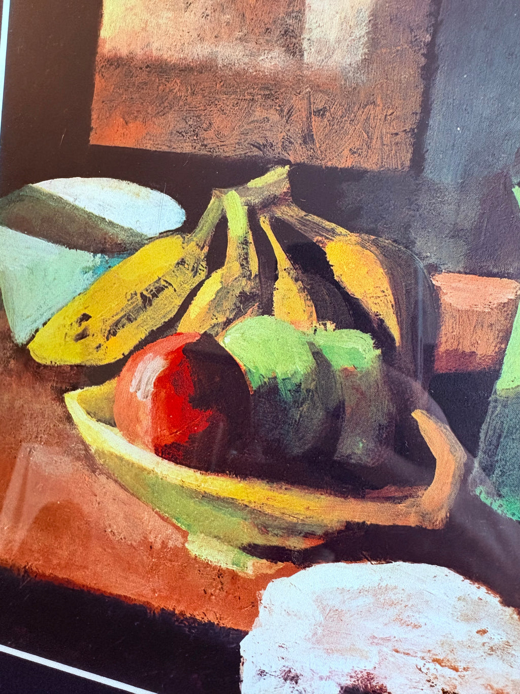 1970's print after Jean Bellette's painting "Coastal Still-Life" (1955), gilt framed art