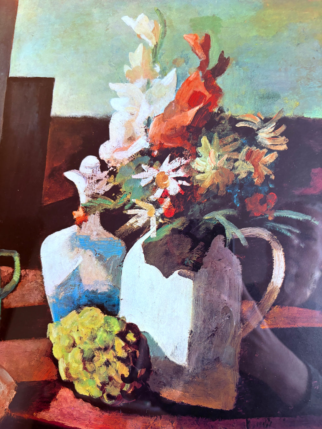 1970's print after Jean Bellette's painting "Coastal Still-Life" (1955), gilt framed art