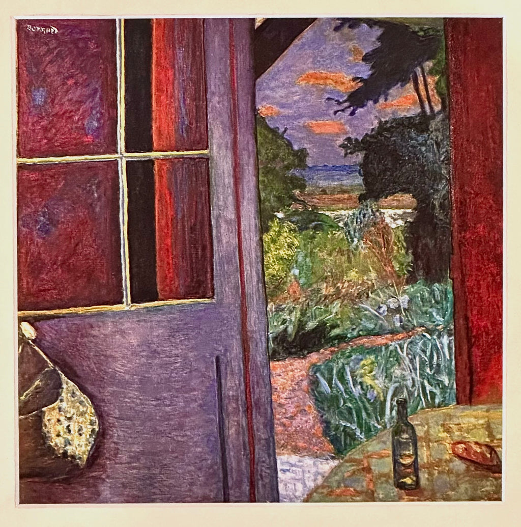 Vintage print after Pierre Bonnard’s painting, framed mid century art