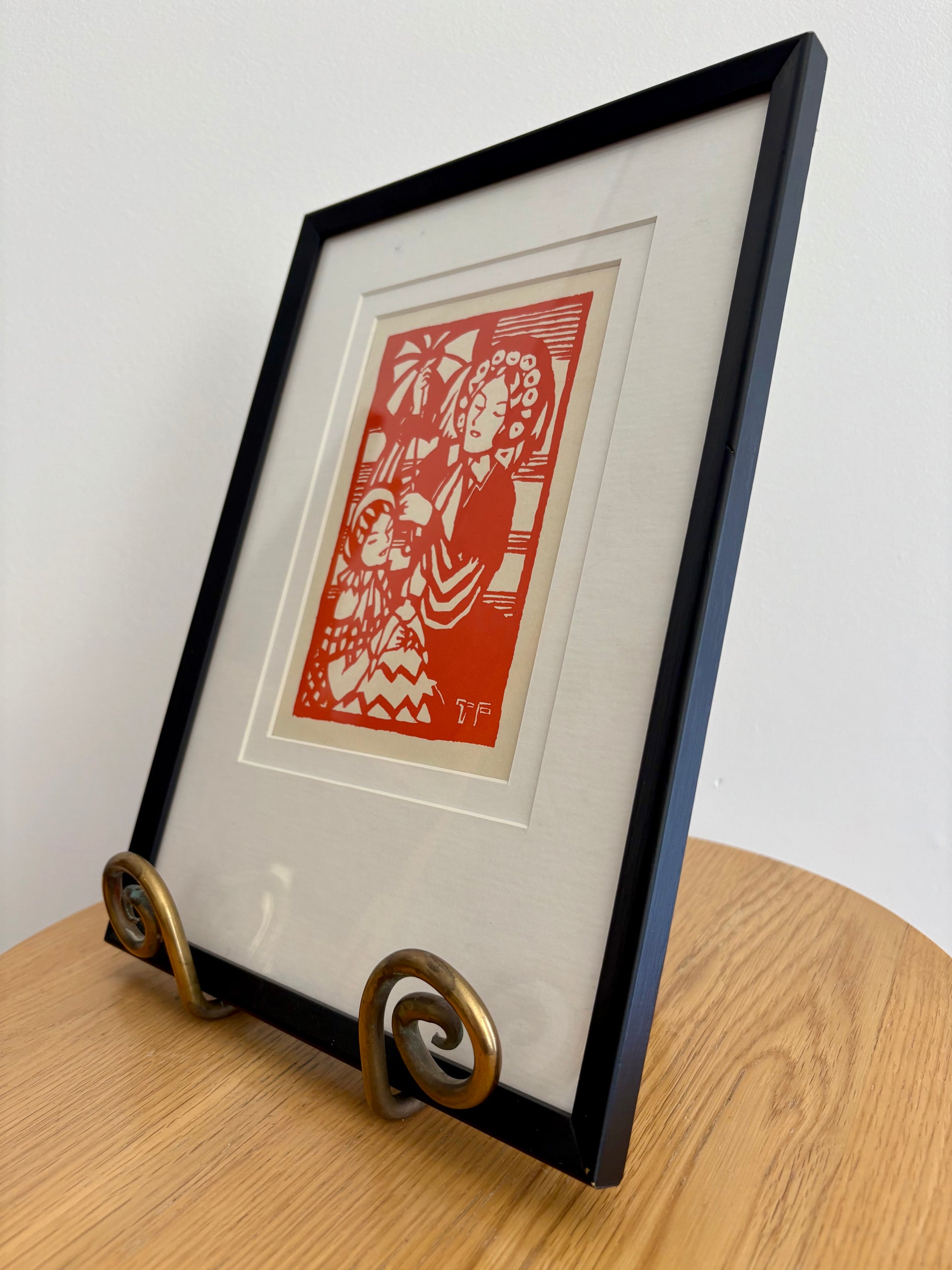 Thea Proctor 1925 antique print, “La Poupée”, Australian art