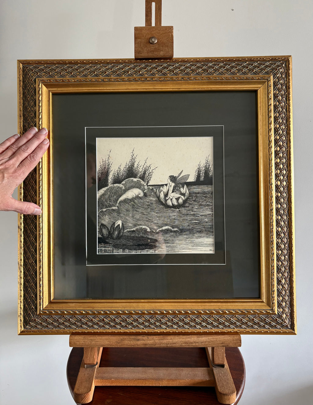 1931 Authentic antique Ida Rentoul Outhwaite print "Fairyland", 1st Edition UK, framed vintage art