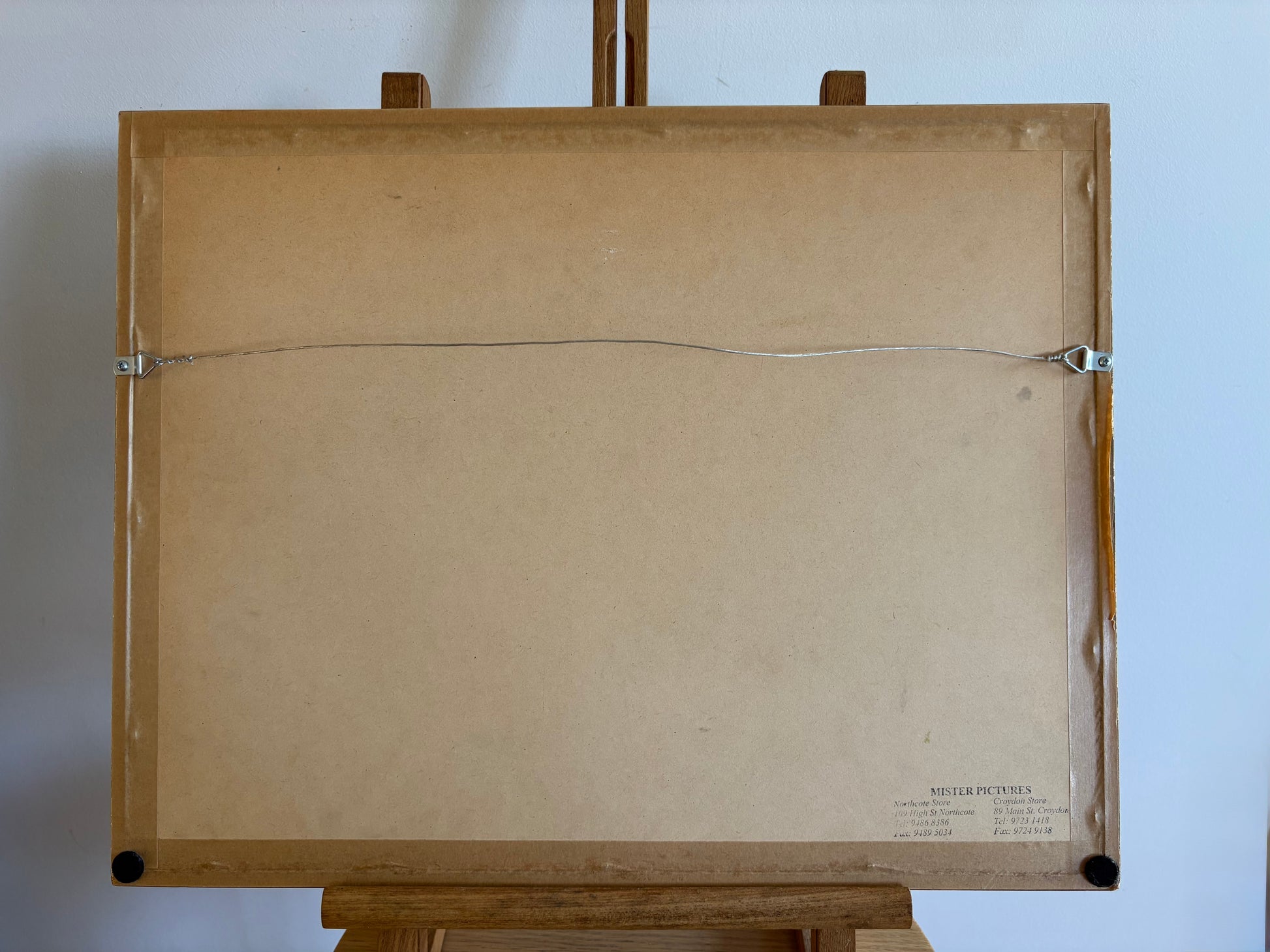 Original Indian folk art painting, Sarod musical instrument, framed art