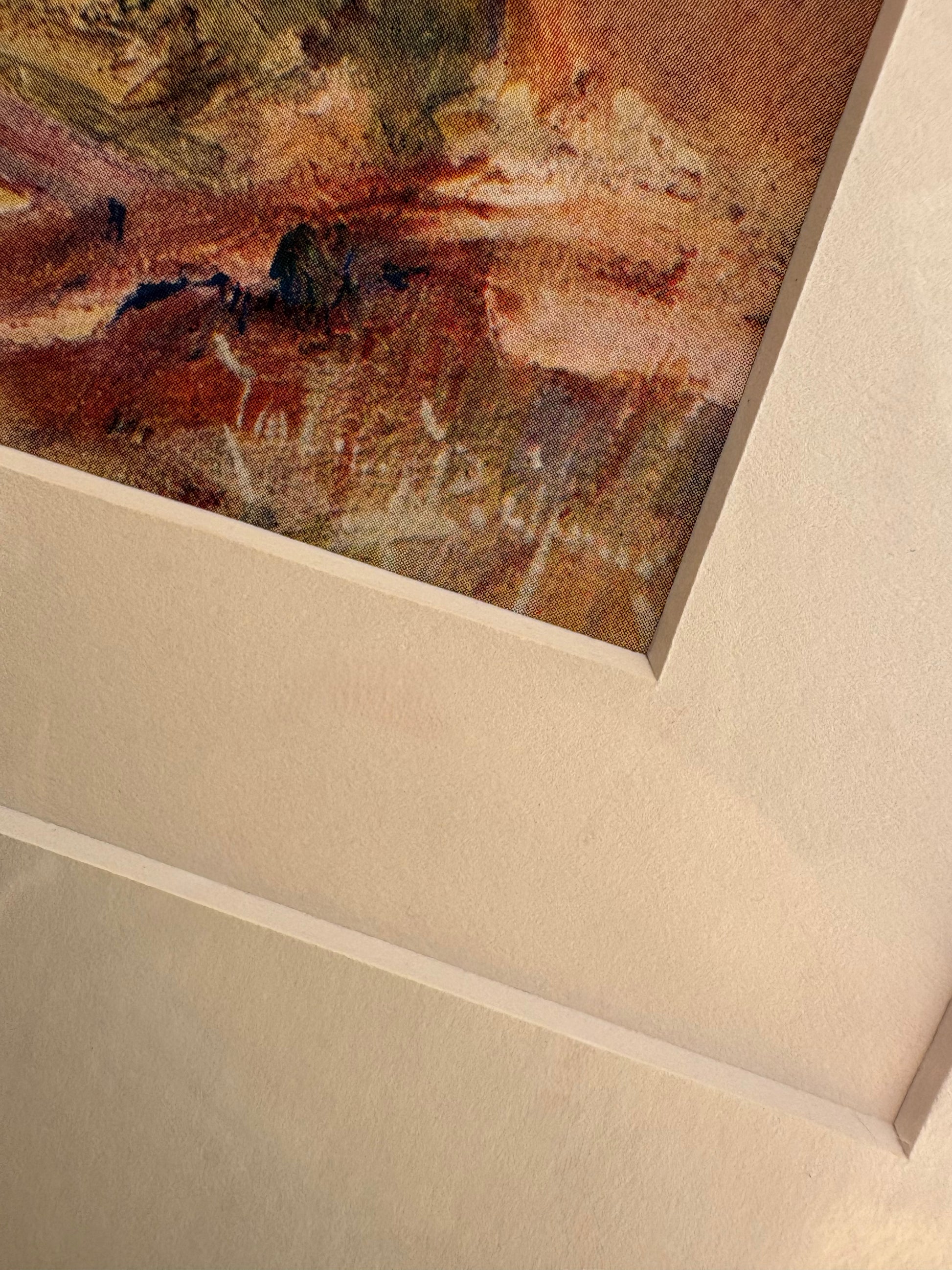 1923 antique print after Lawson Balfour’s painting, Portrait, framed vintage art