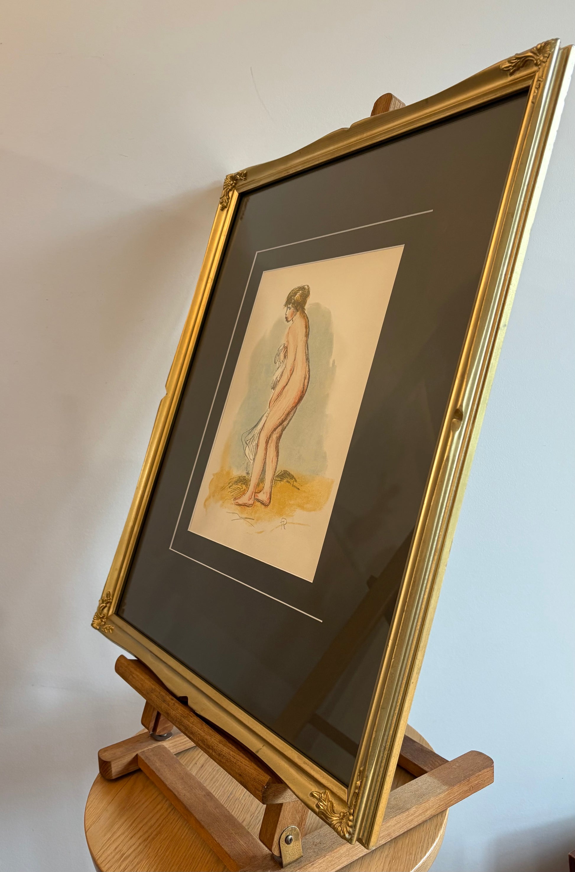 1951 Renoir Lithographic print, limited edition, French, framed vintage artwork