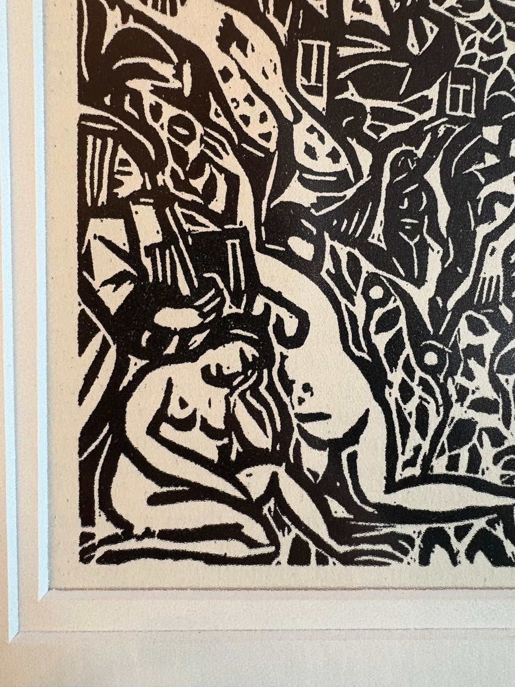 1924 Andre Derain print, French, Fauvism, framed antique art