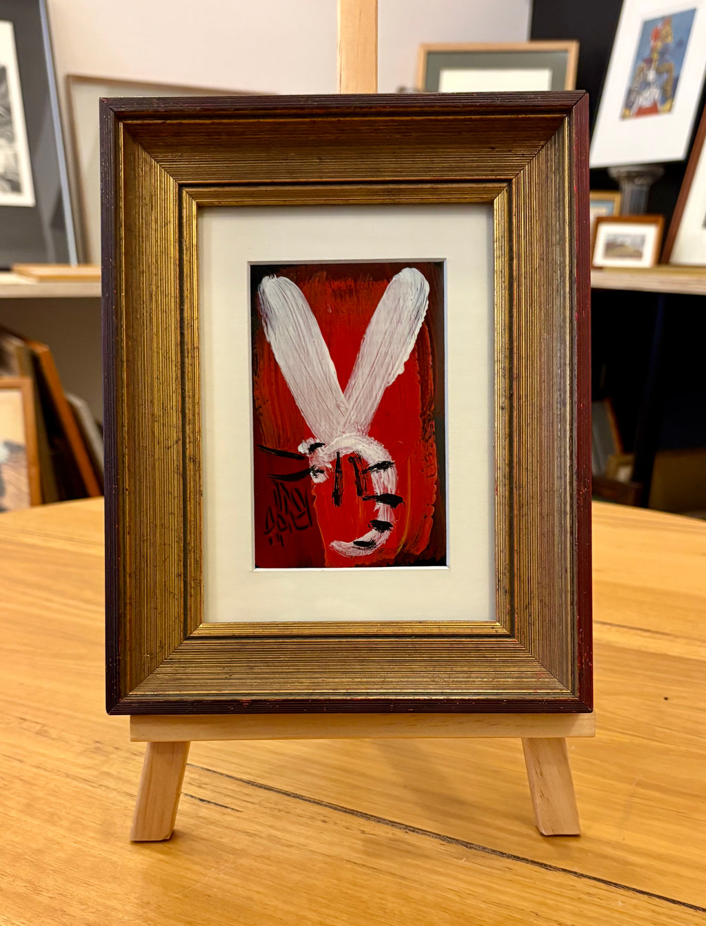Original Pro Hart oil painting, “Dragonfly”, vintage framed Australian art