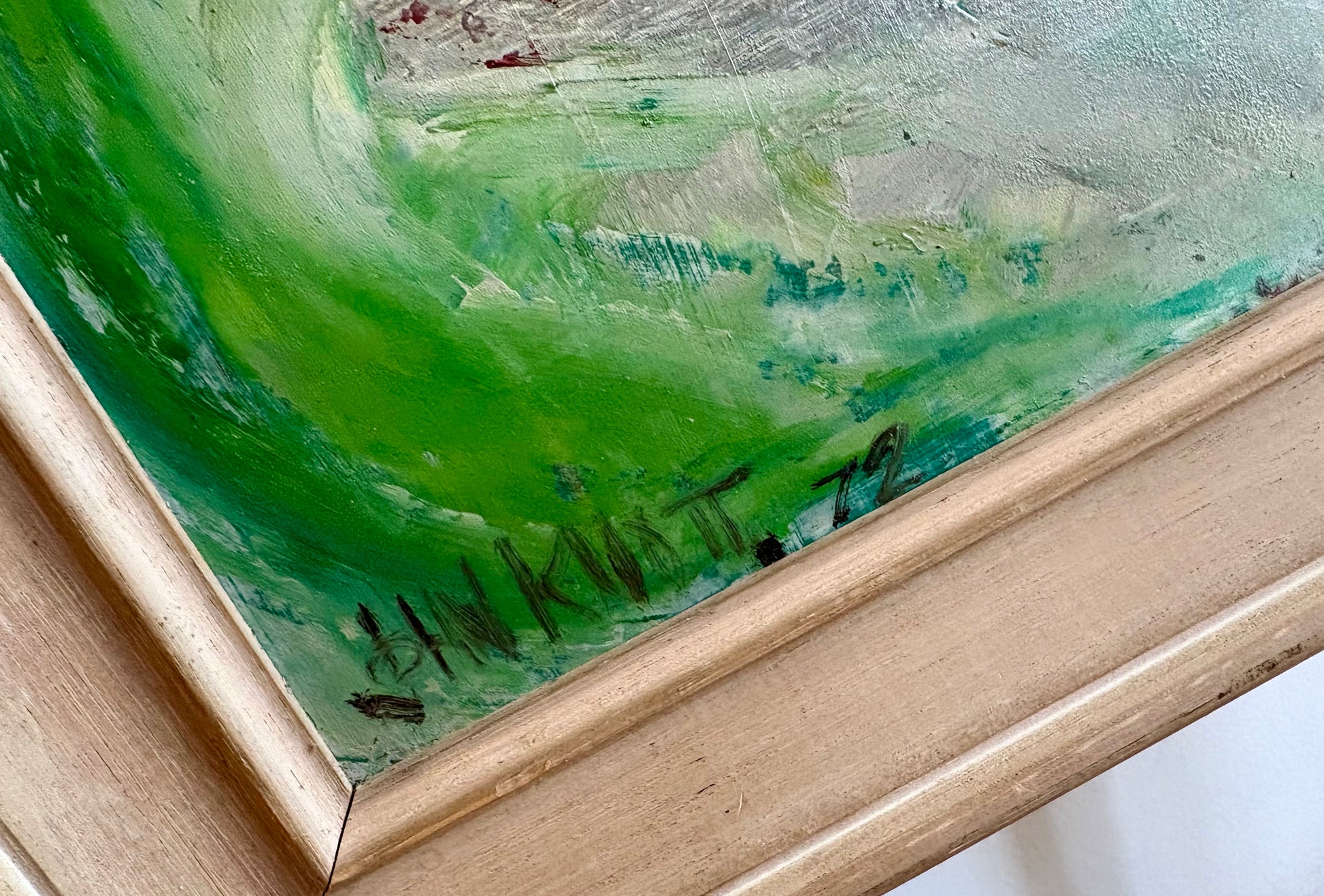 Original vintage painting on board, John Knott, “Mosquito”, framed art