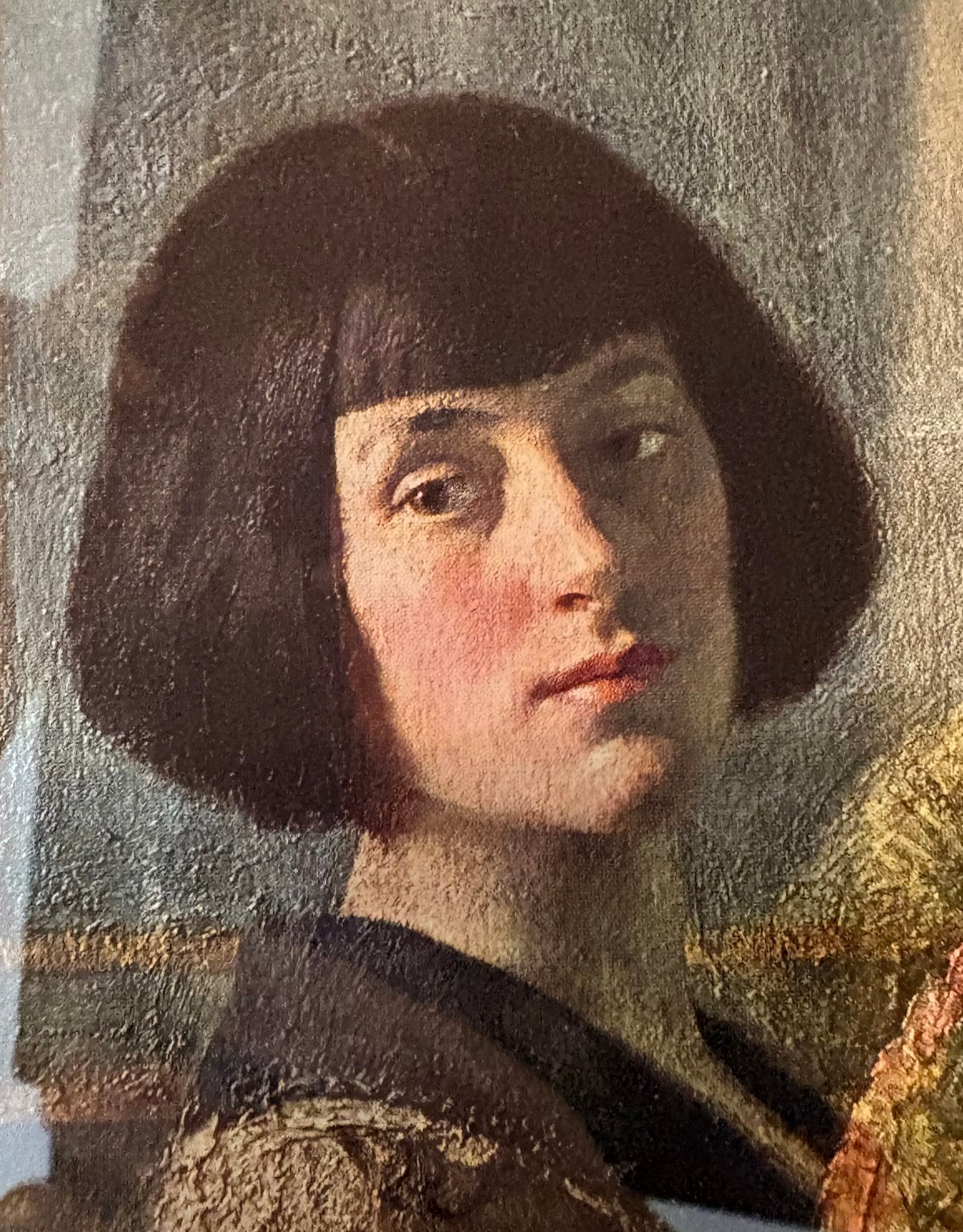 Vintage print, Gerald Brockhurst, “The Fan”, framed art