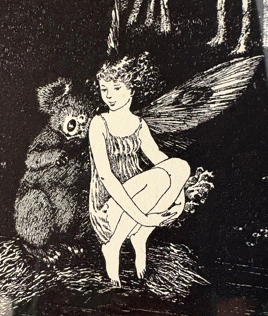 1931 Art Deco Ida Rentoul Outhwaite print "Fairyland" 1st Edition UK, koala, framed antique art