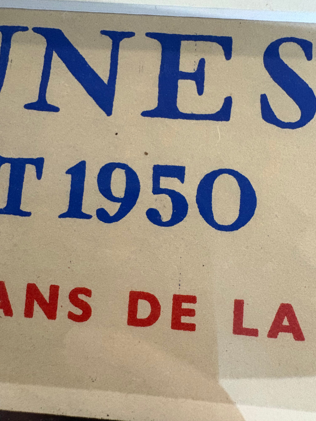 1950s Picasso Lithographic poster, mid century, framed vintage art