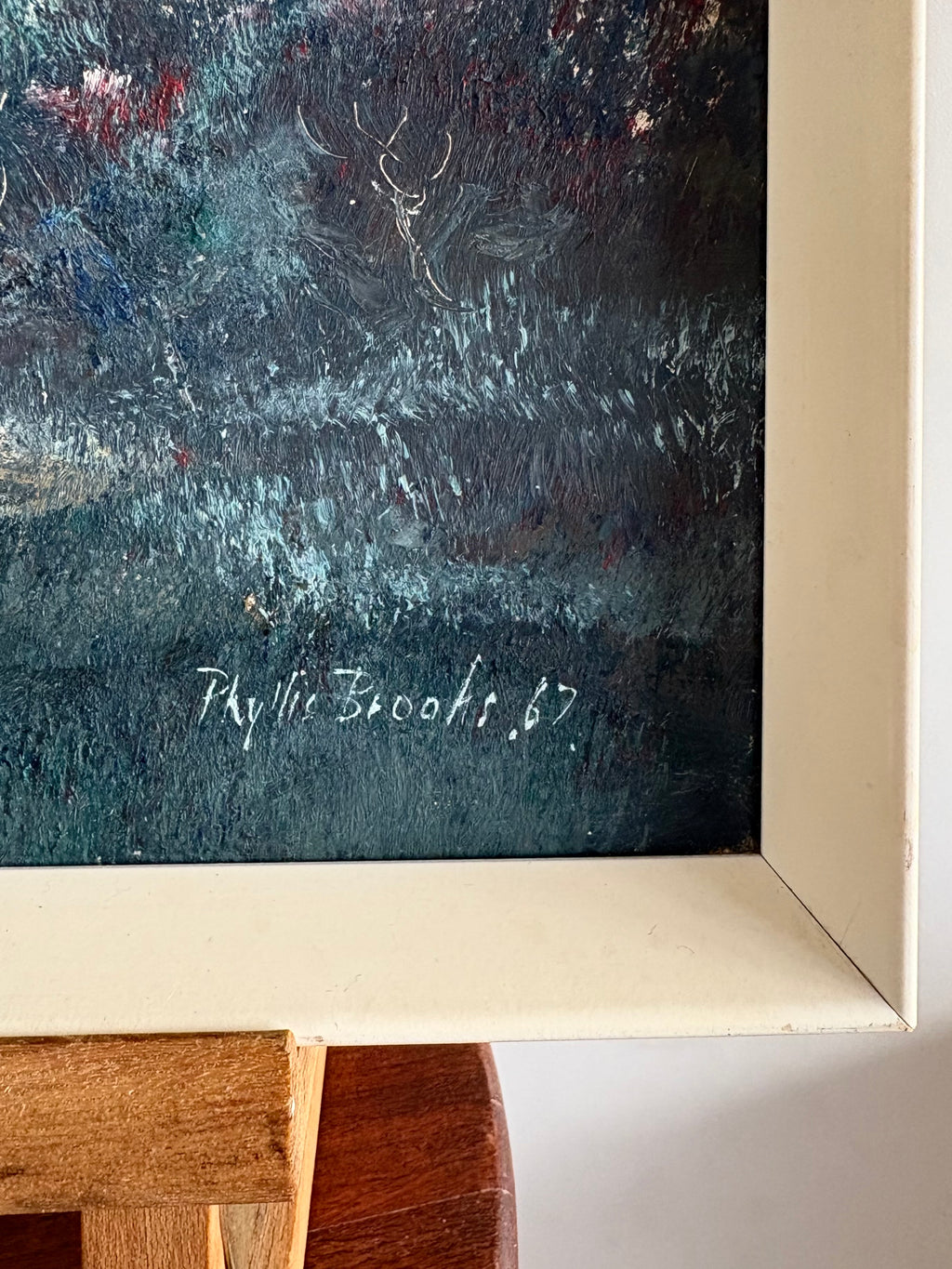 1960s original mid century oil painting, signed, Australian landscape
