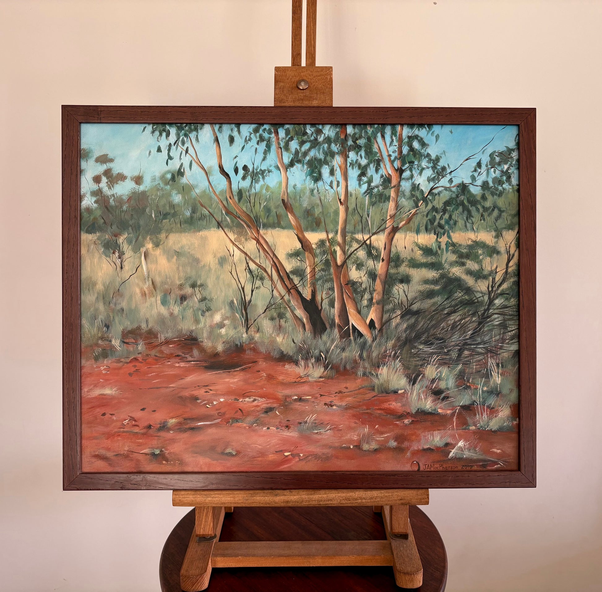 Original Australian landscape painting, framed artwork