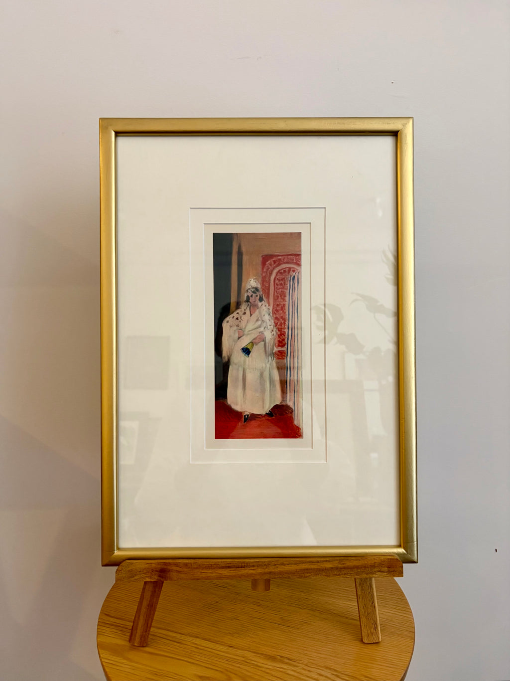 1930s Vintage Henri Matisse fine art print, "Spanish Girl", framed art, mid-century wall art