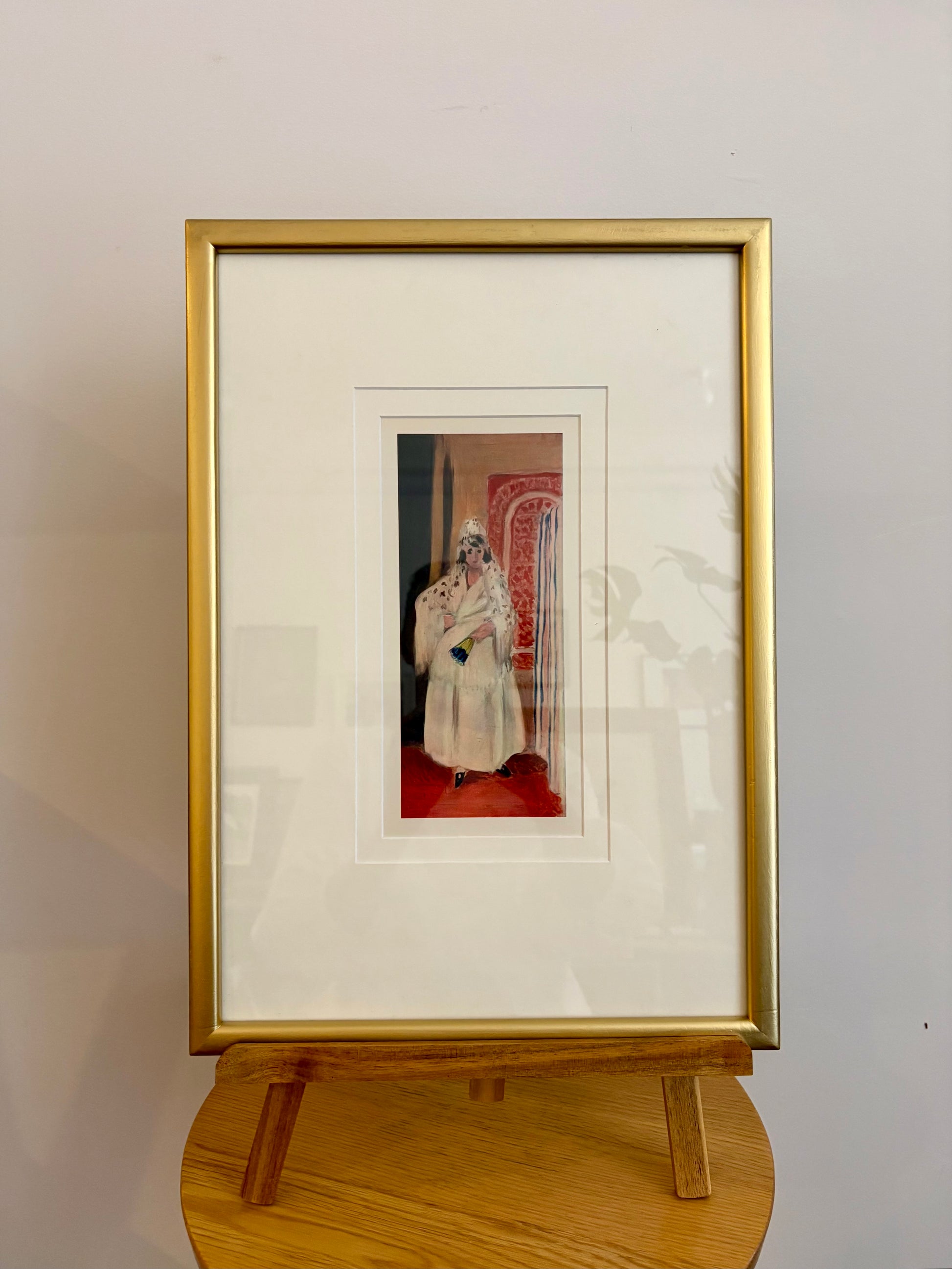 1930s Vintage Henri Matisse fine art print, "Spanish Girl", framed art, mid-century wall art