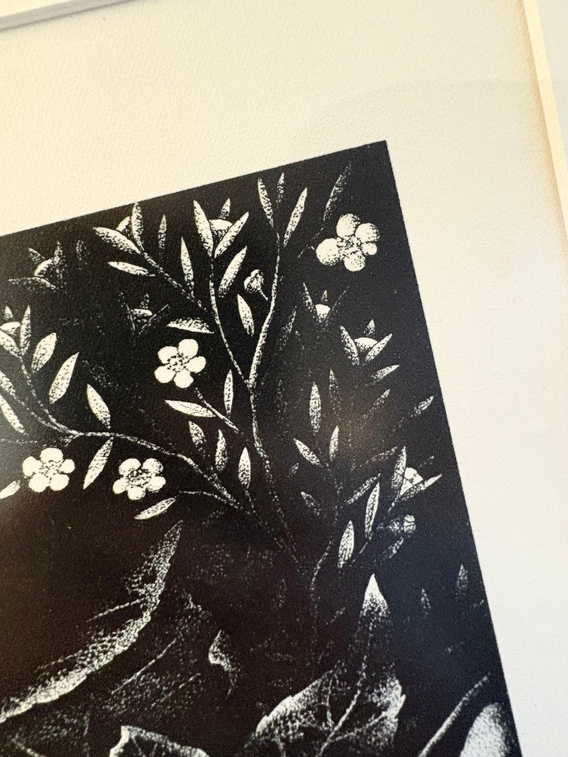 1977 Rei Hamon lithographic print, "Forest Prince (Kauri)", New Zealand, framed art