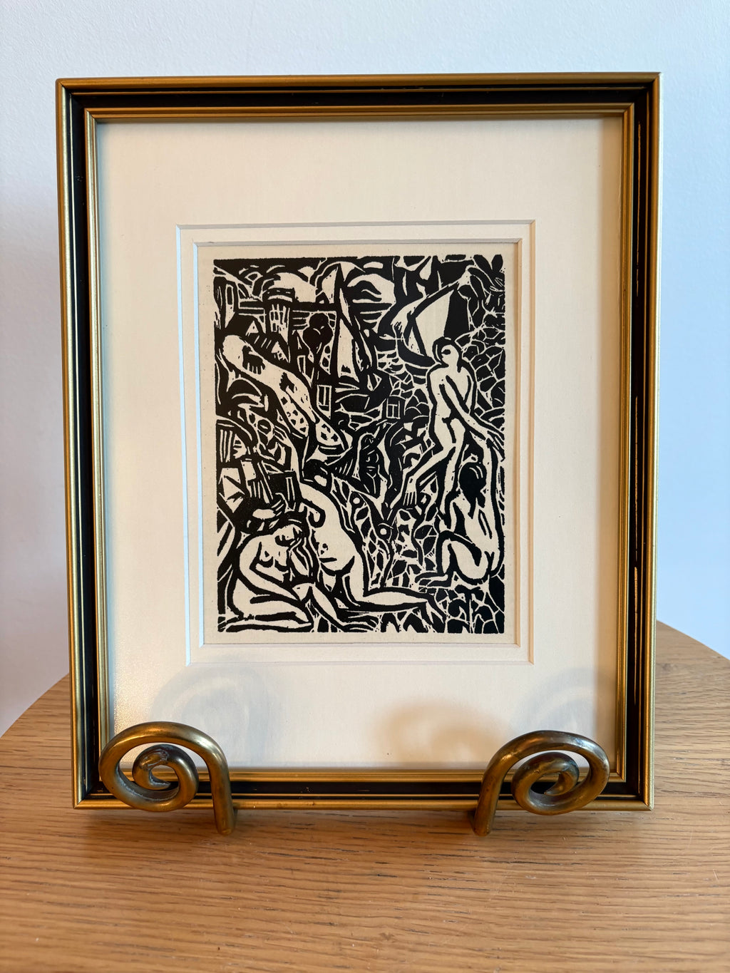 1924 Andre Derain print, French, Fauvism, framed antique art