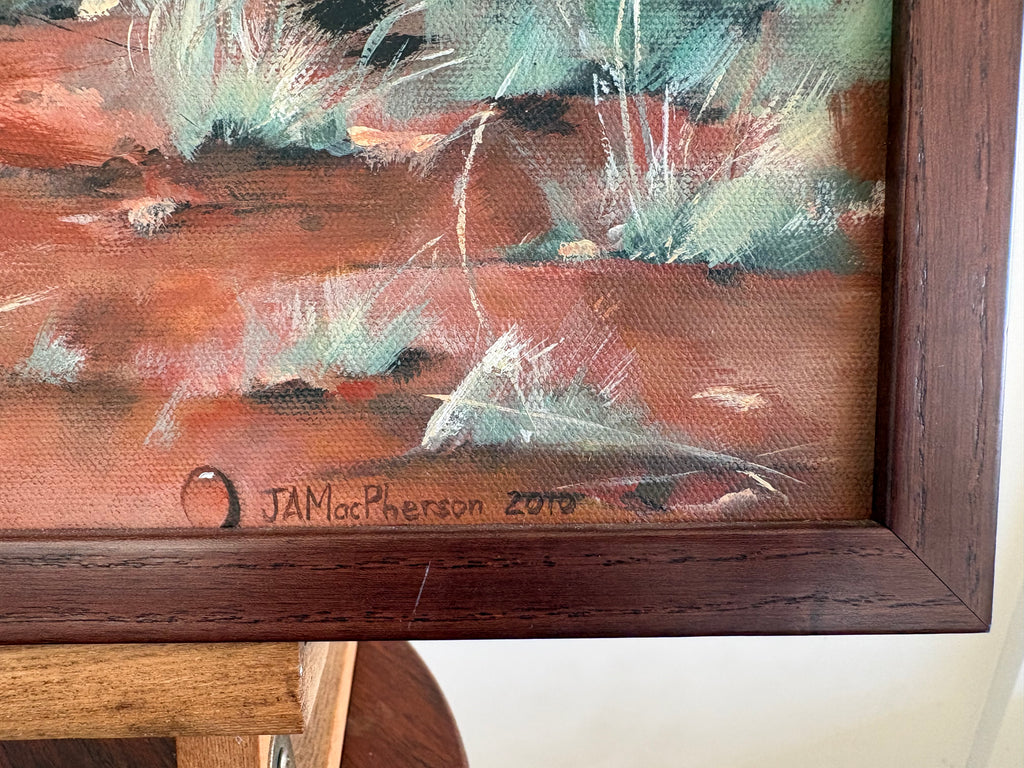 Original Australian landscape painting, framed artwork