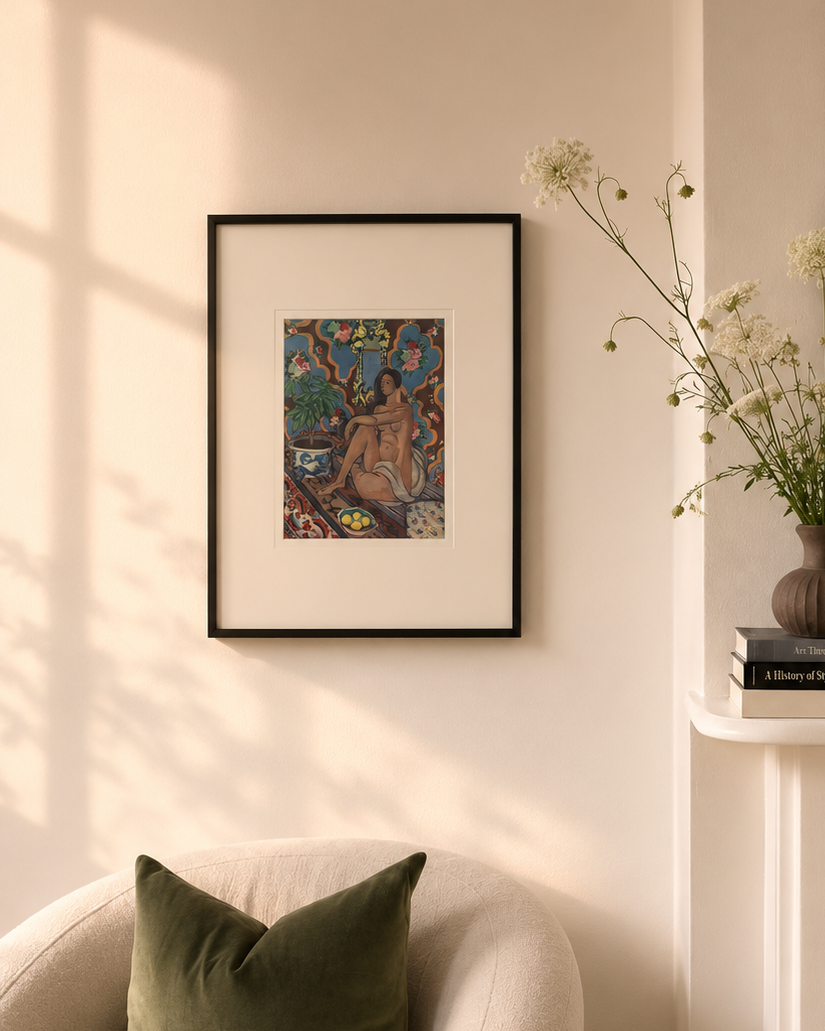 1930s Vintage Henri Matisse fine art print, framed art, mid-century wall art