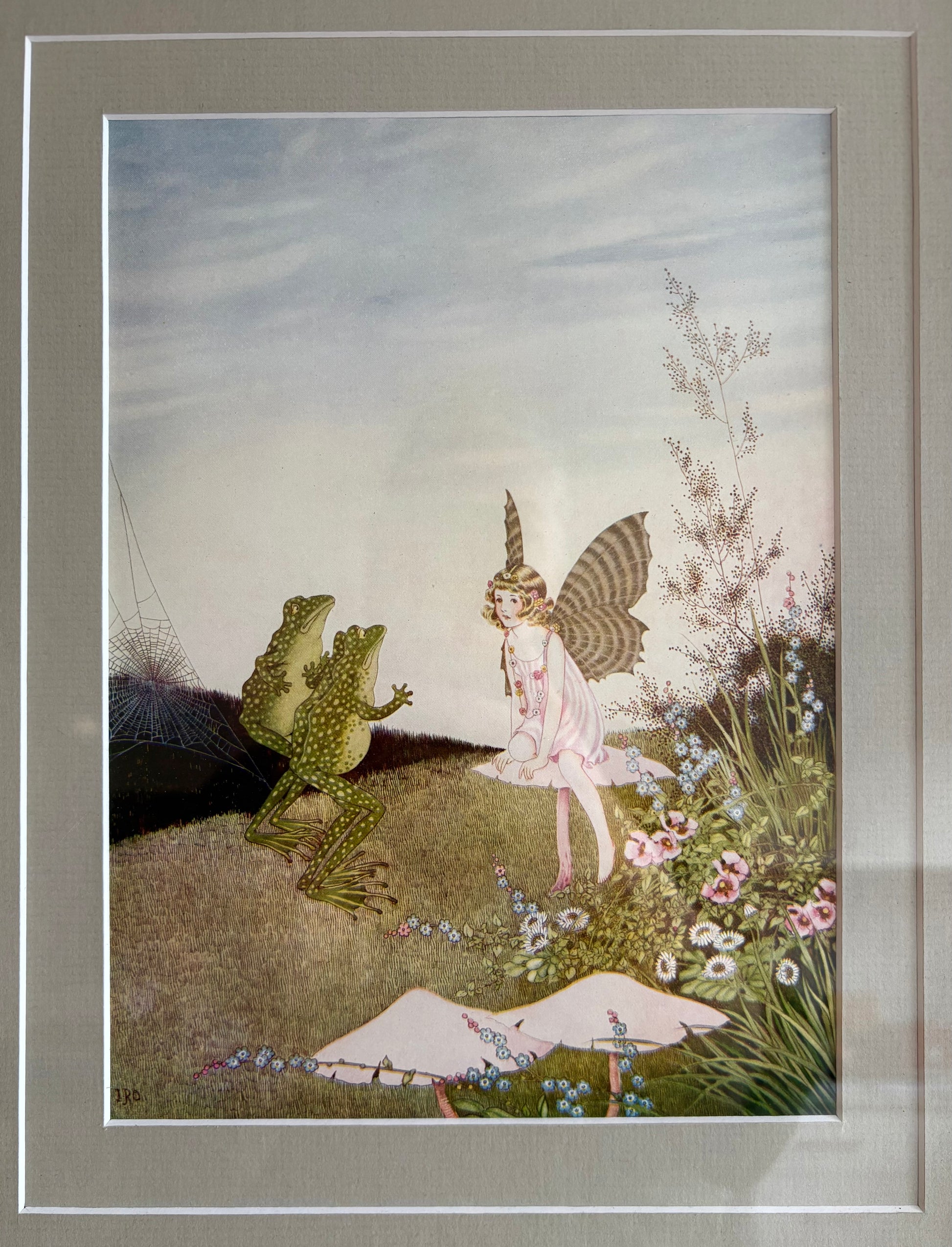 1926 Rare First Edition Australian Ida Rentoul Outhwaite print, antique fairy art