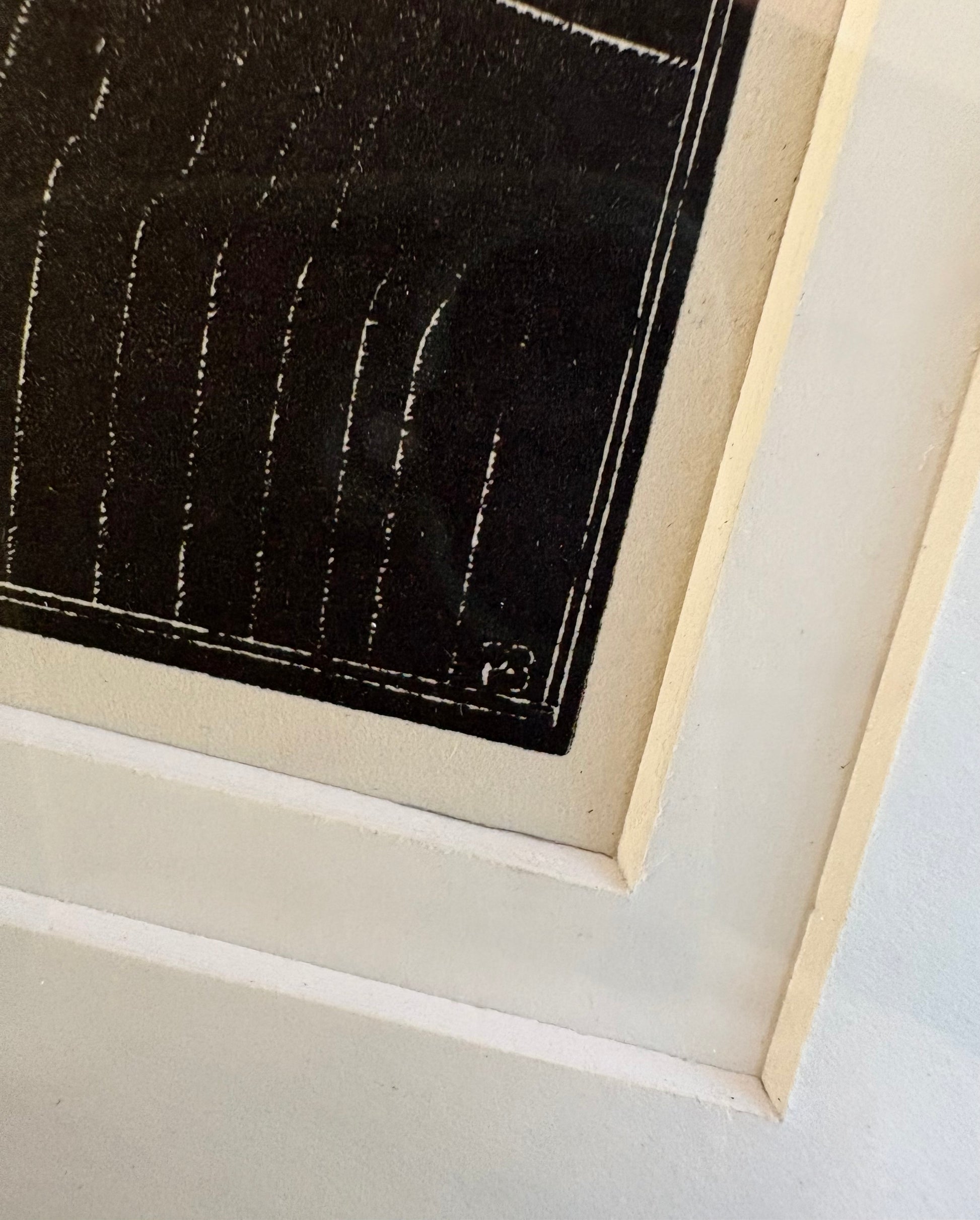 1925 Antique print, “Autumn Midnight”, Eric Gill, framed artwork