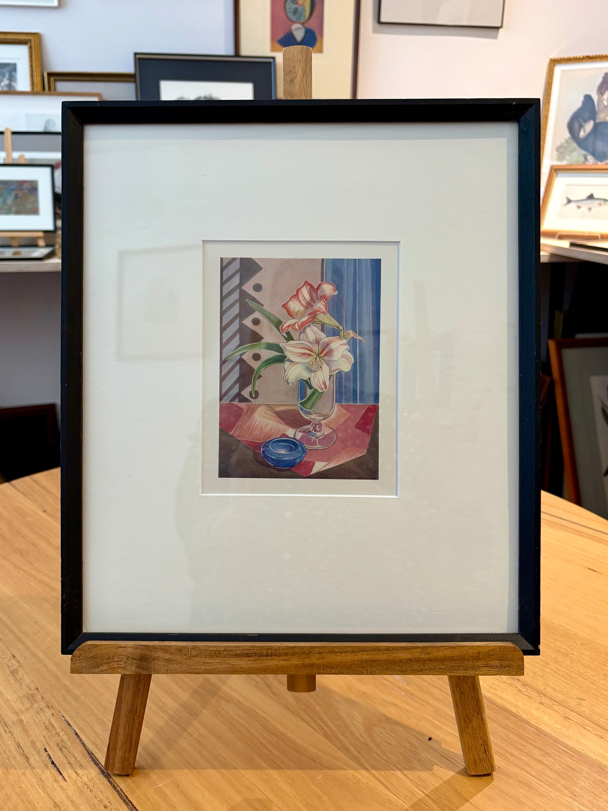 Thea Proctor 1930s antique print, “Illawarra Lily”, Australian art