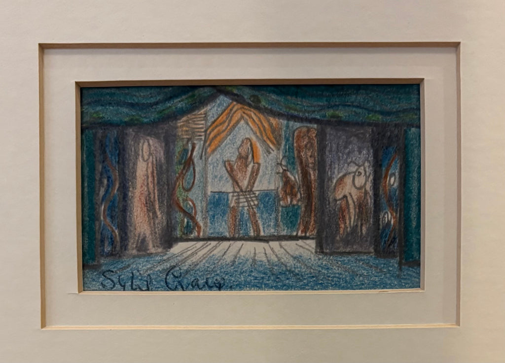 Original Sybil Craig Mid Century drawing, Australian framed artwork