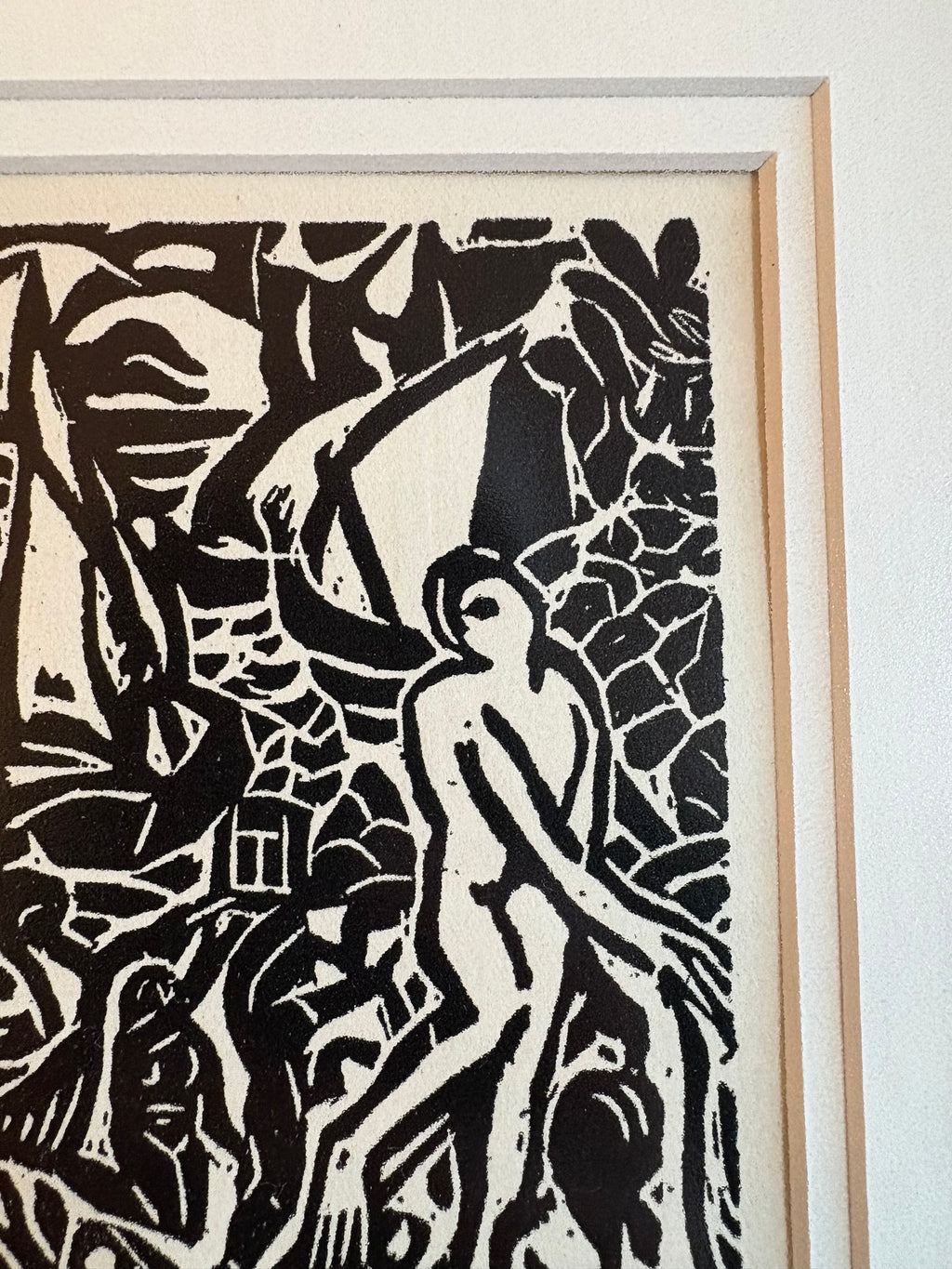 1924 Andre Derain print, French, Fauvism, framed antique art