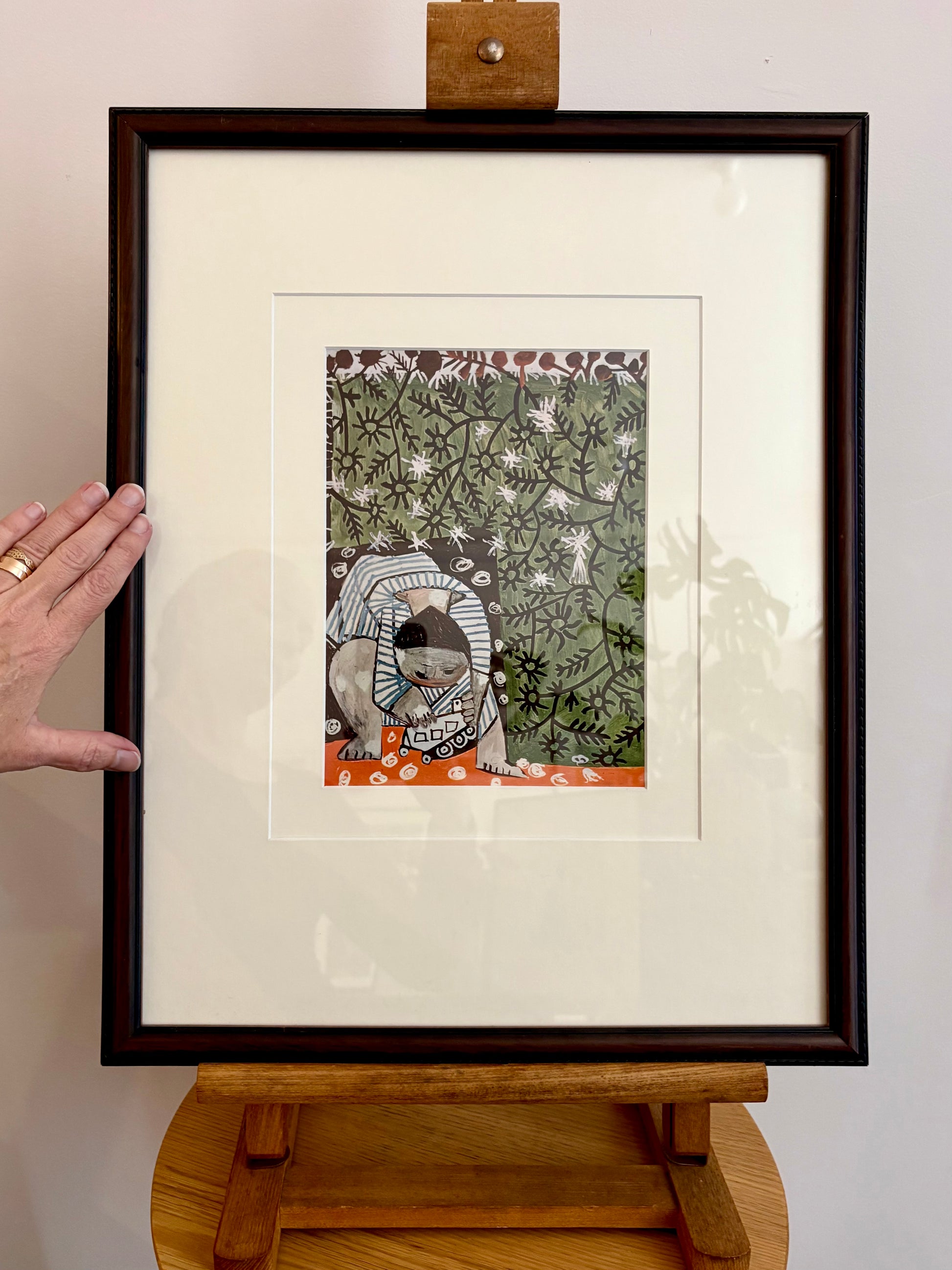 1960s Picasso print, vintage framed art, “Child” Mid Century