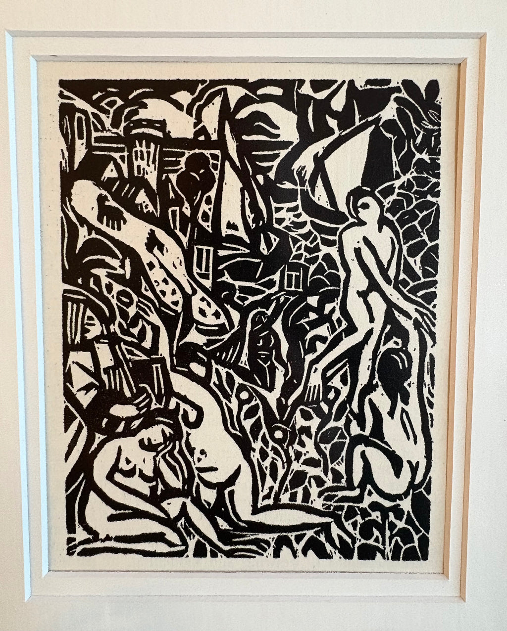 1924 Andre Derain print, French, Fauvism, framed antique art