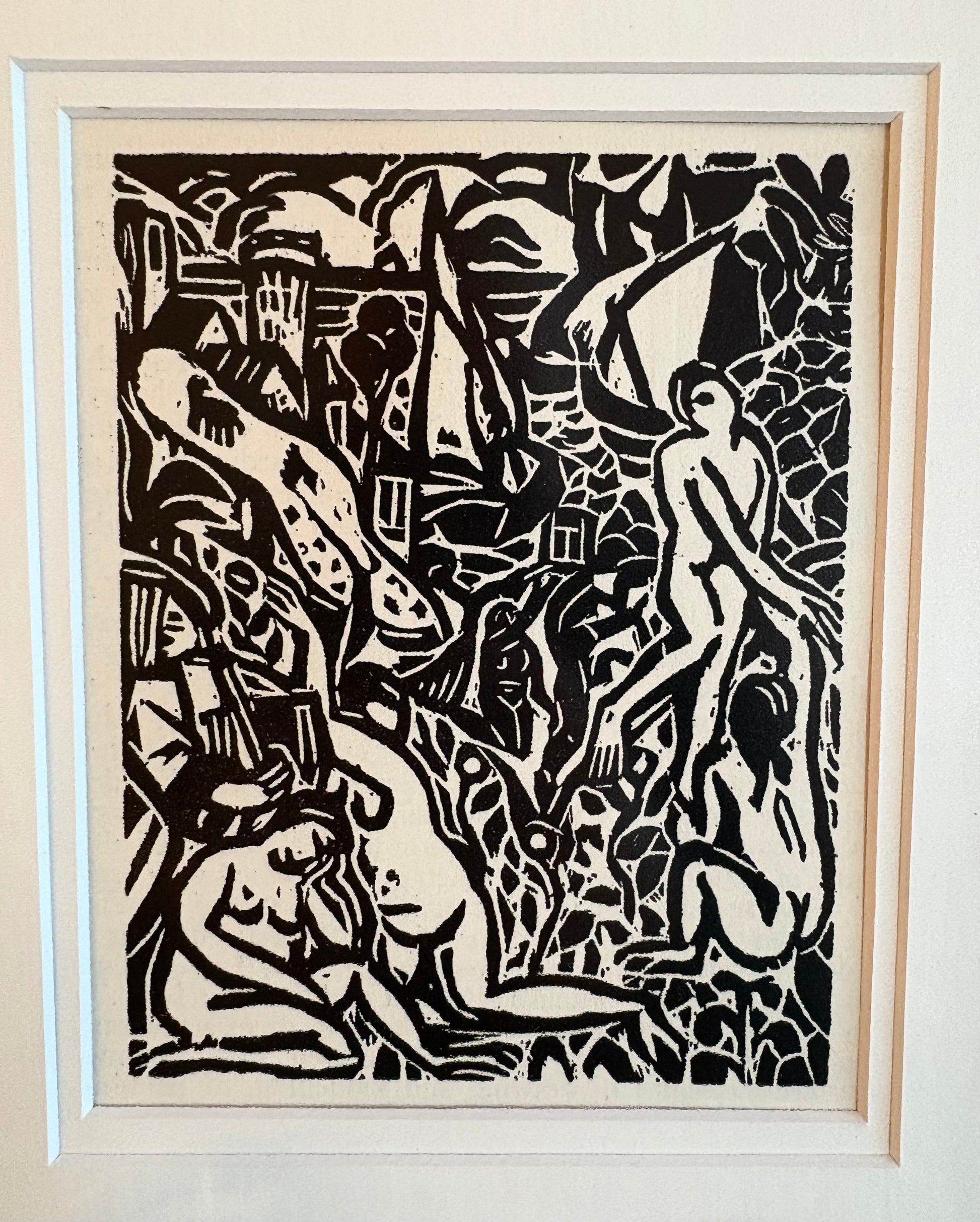 1924 Andre Derain print, French, Fauvism, framed antique art