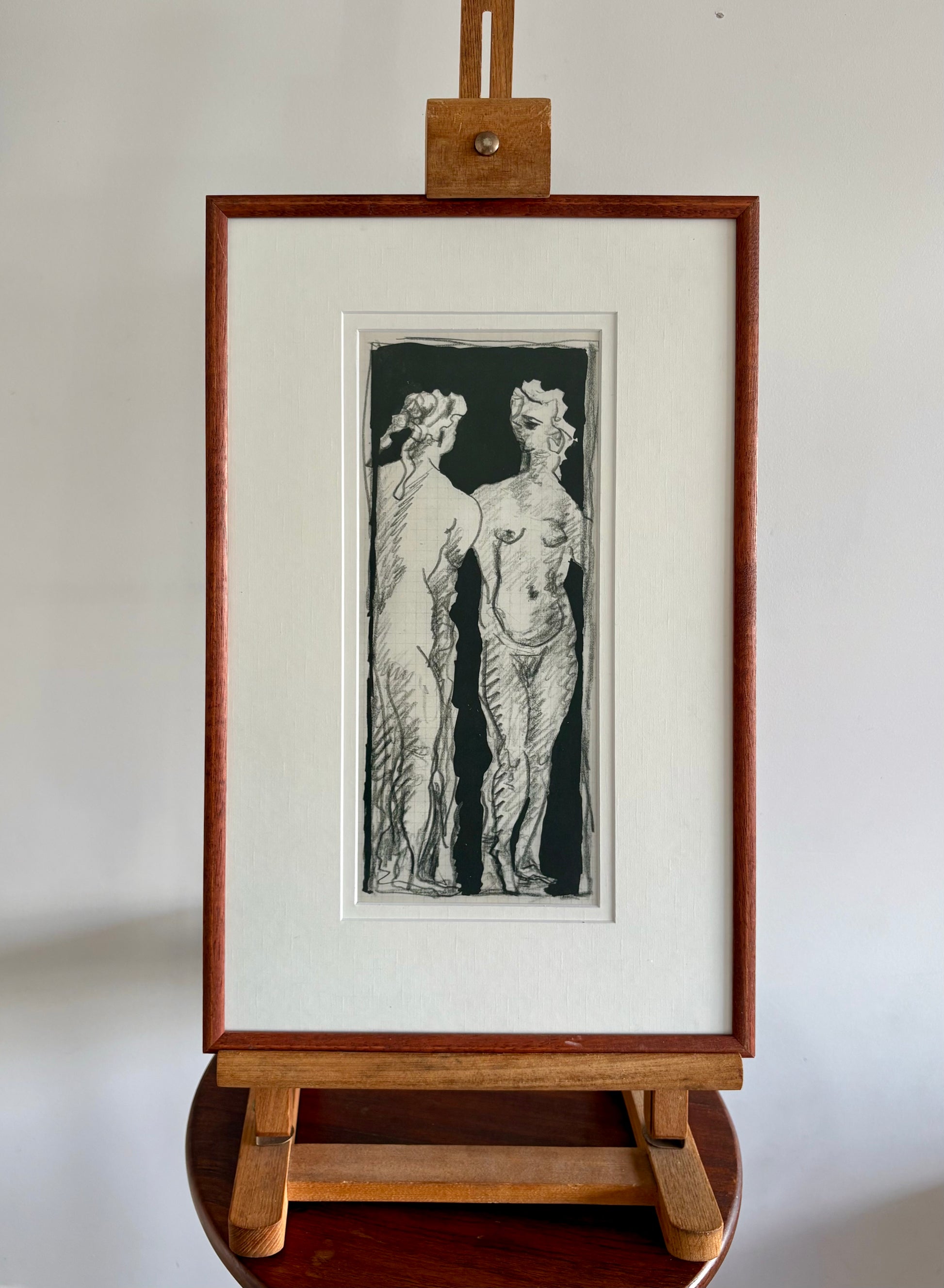 1955 Georges Braque, original heliogravure, nude, French, framed mid century art
