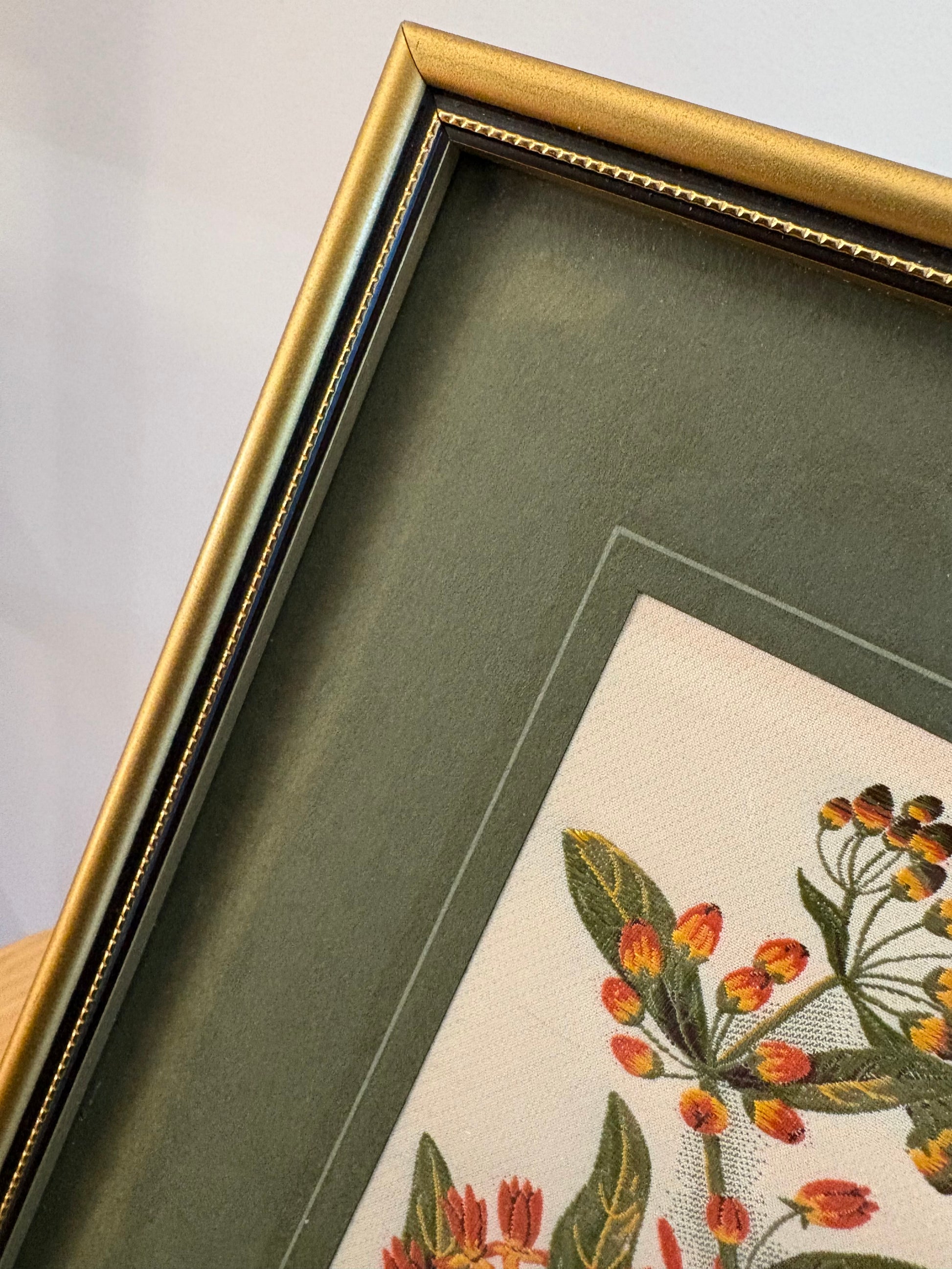 Vintage Cash’s of Coventry woven silk butterfly artwork, framed