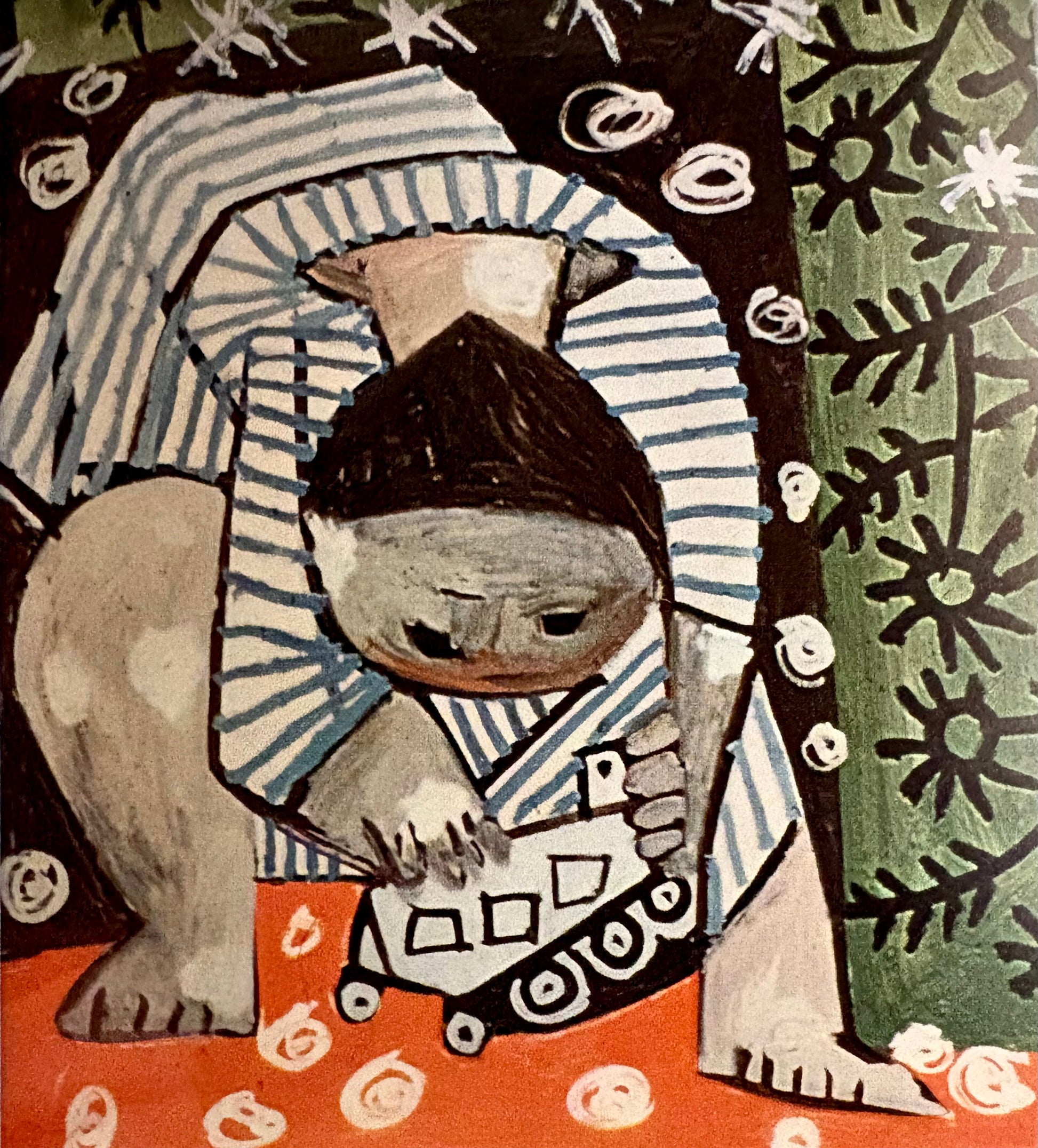 1960s Picasso print, vintage framed art, “Child” Mid Century