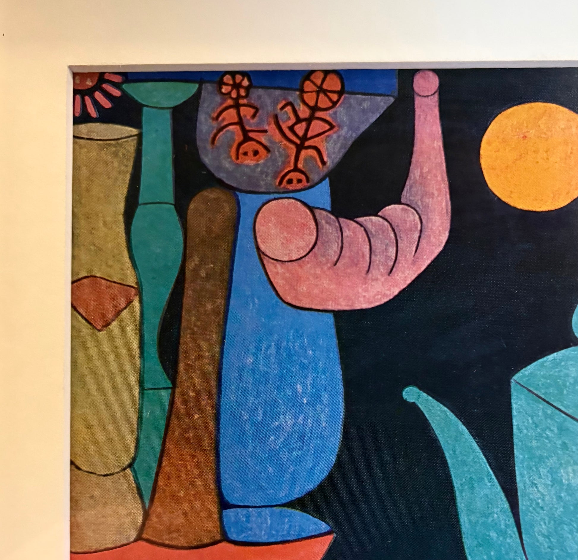 1950s vintage print after Paul Klee, Mid-Century, Surrealism, framed wall art