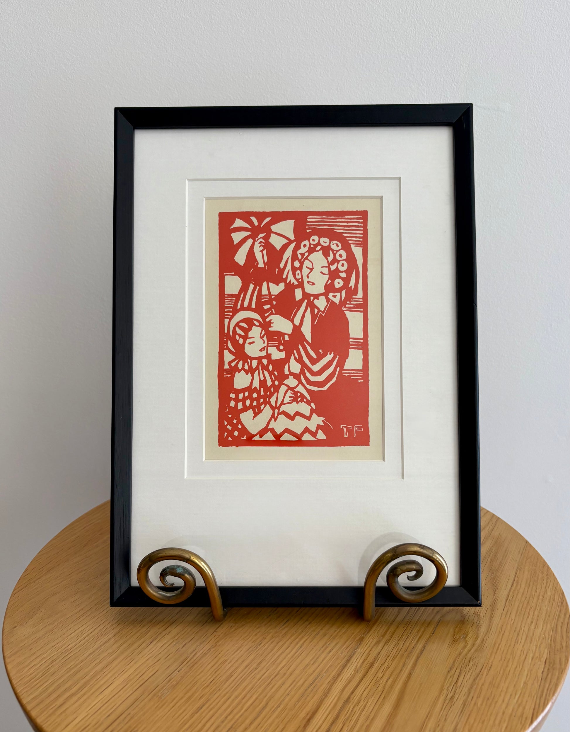 Thea Proctor 1925 antique print, “La Poupée”, Australian art