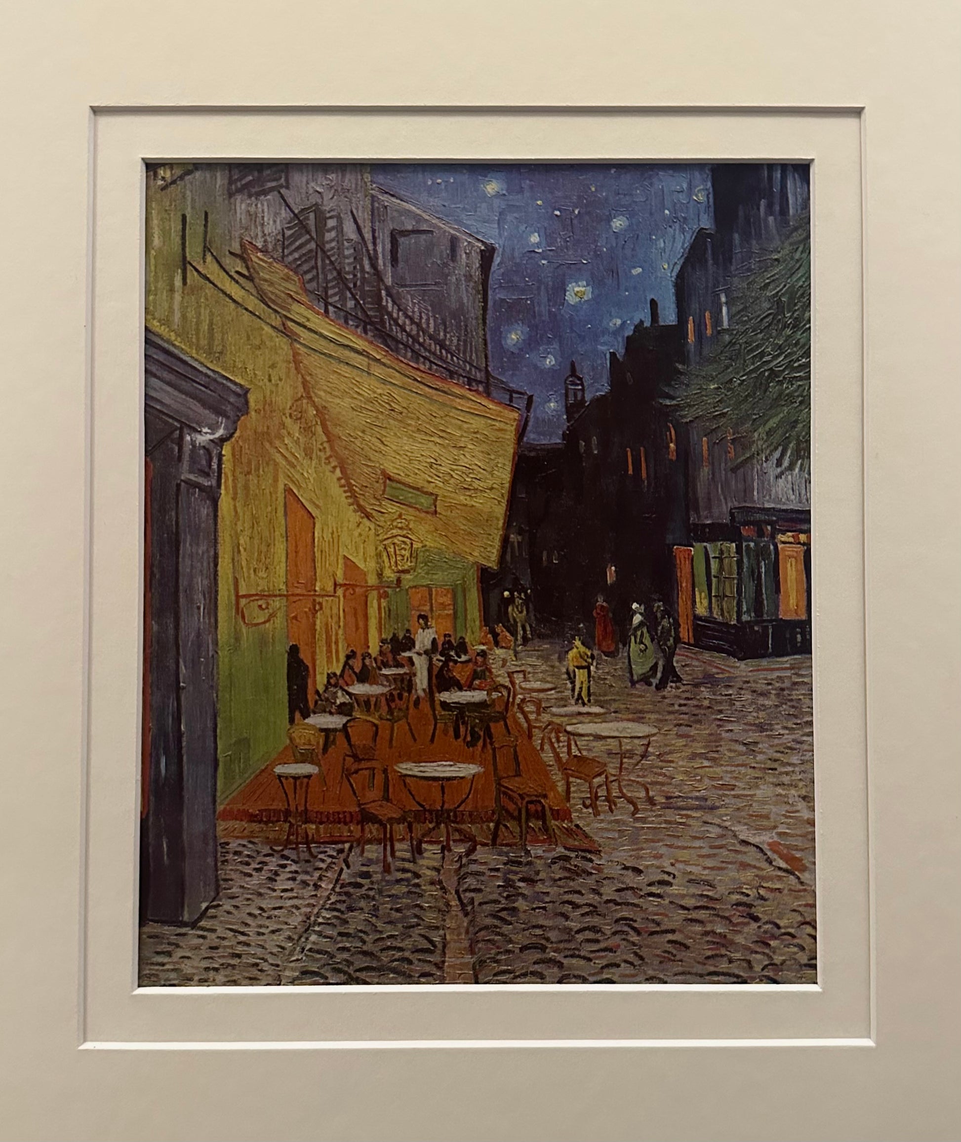 1950s Vintage print, Van Gogh, landscape, framed art