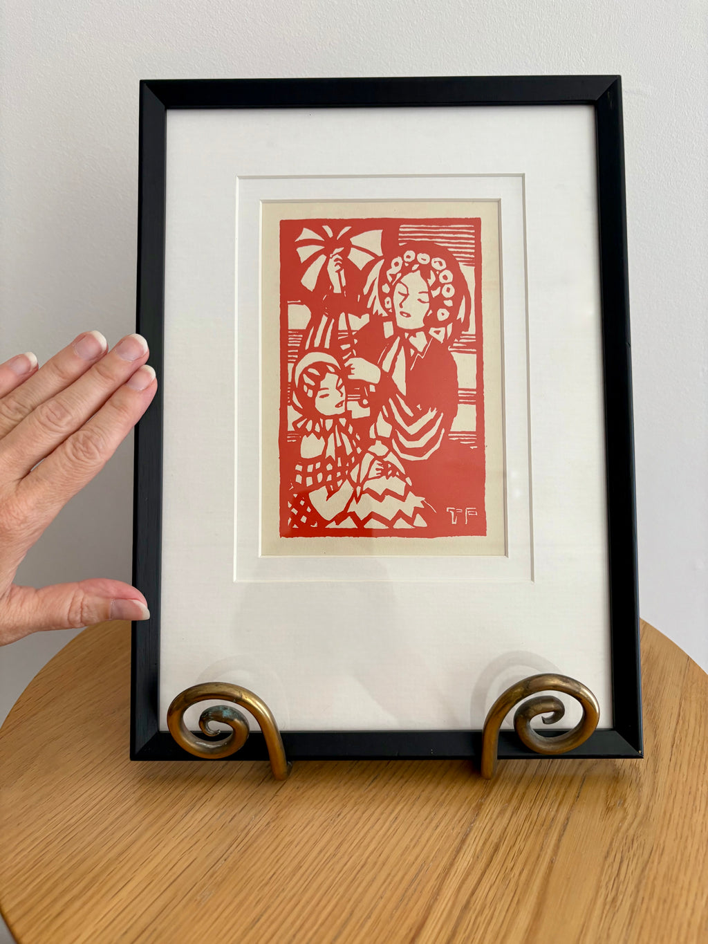 Thea Proctor 1925 antique print, “La Poupée”, Australian art