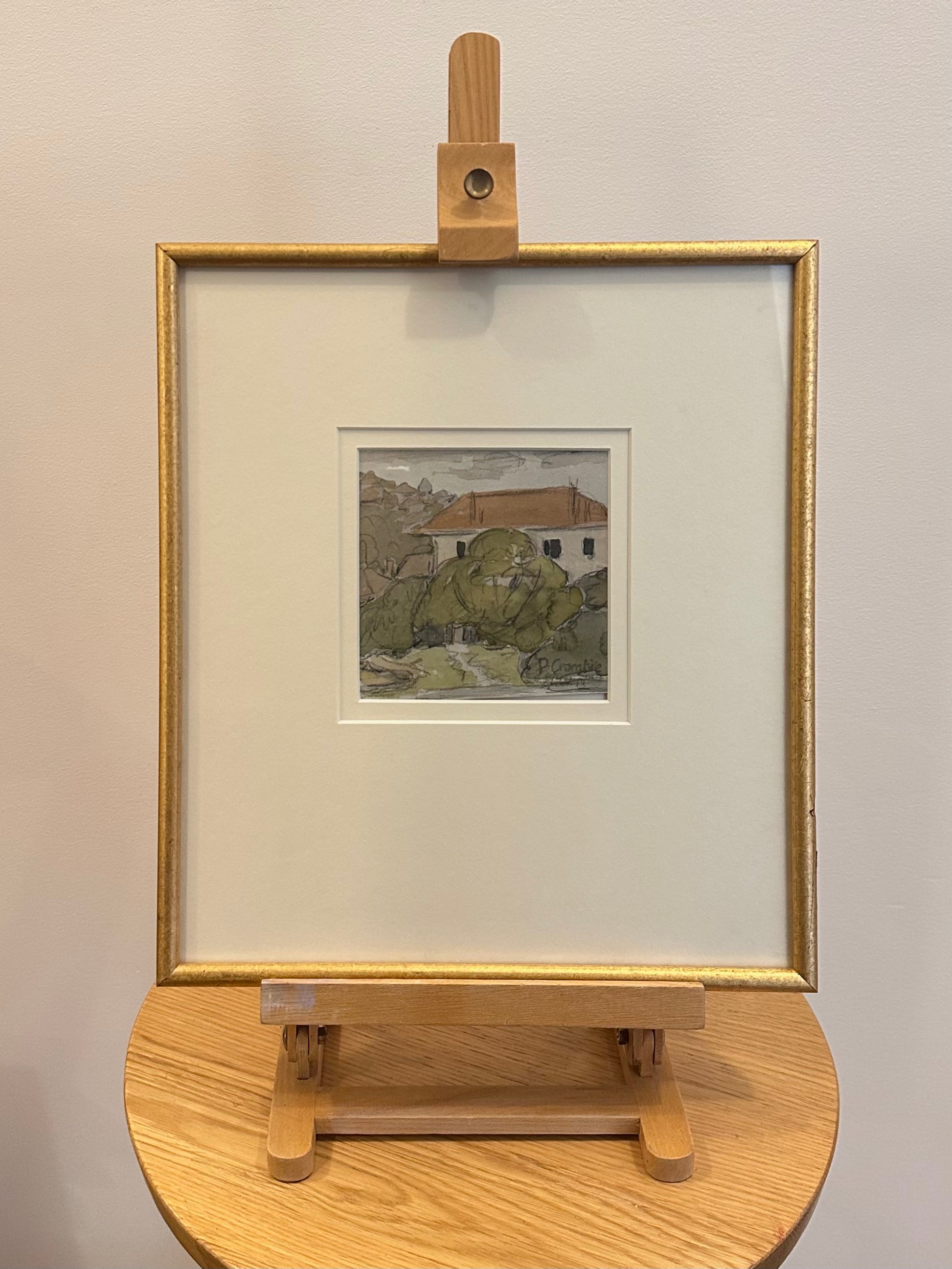 Original Peggy Crombie Painting, Notable Australian artist, framed mid century art