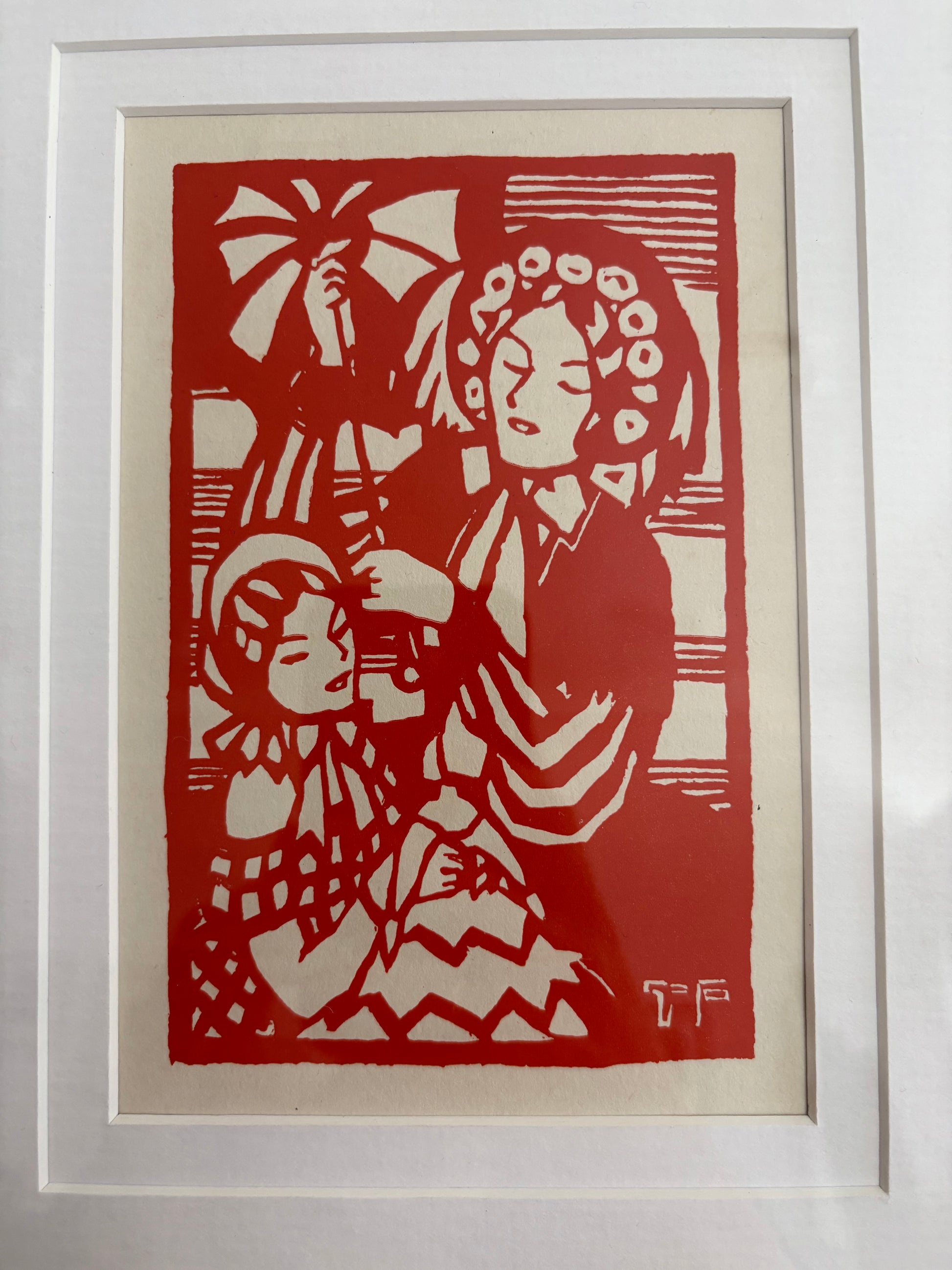 Thea Proctor 1925 antique print, “La Poupée”, Australian art