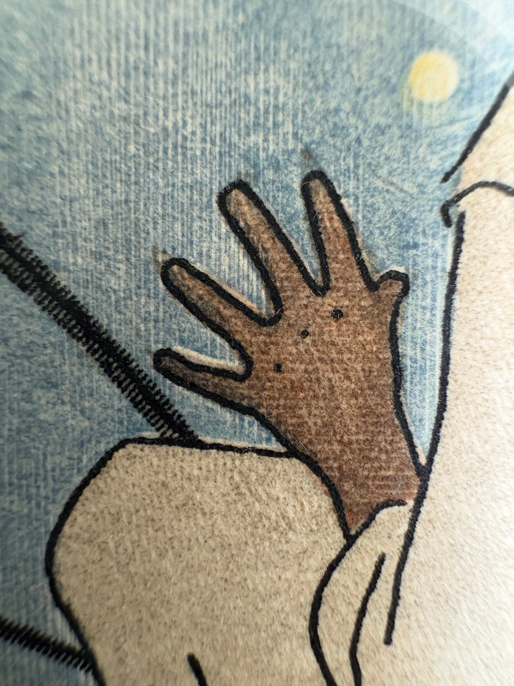 Rare original Art Deco woodblock print, 1911 antique, Maggie Salcedo, French framed art