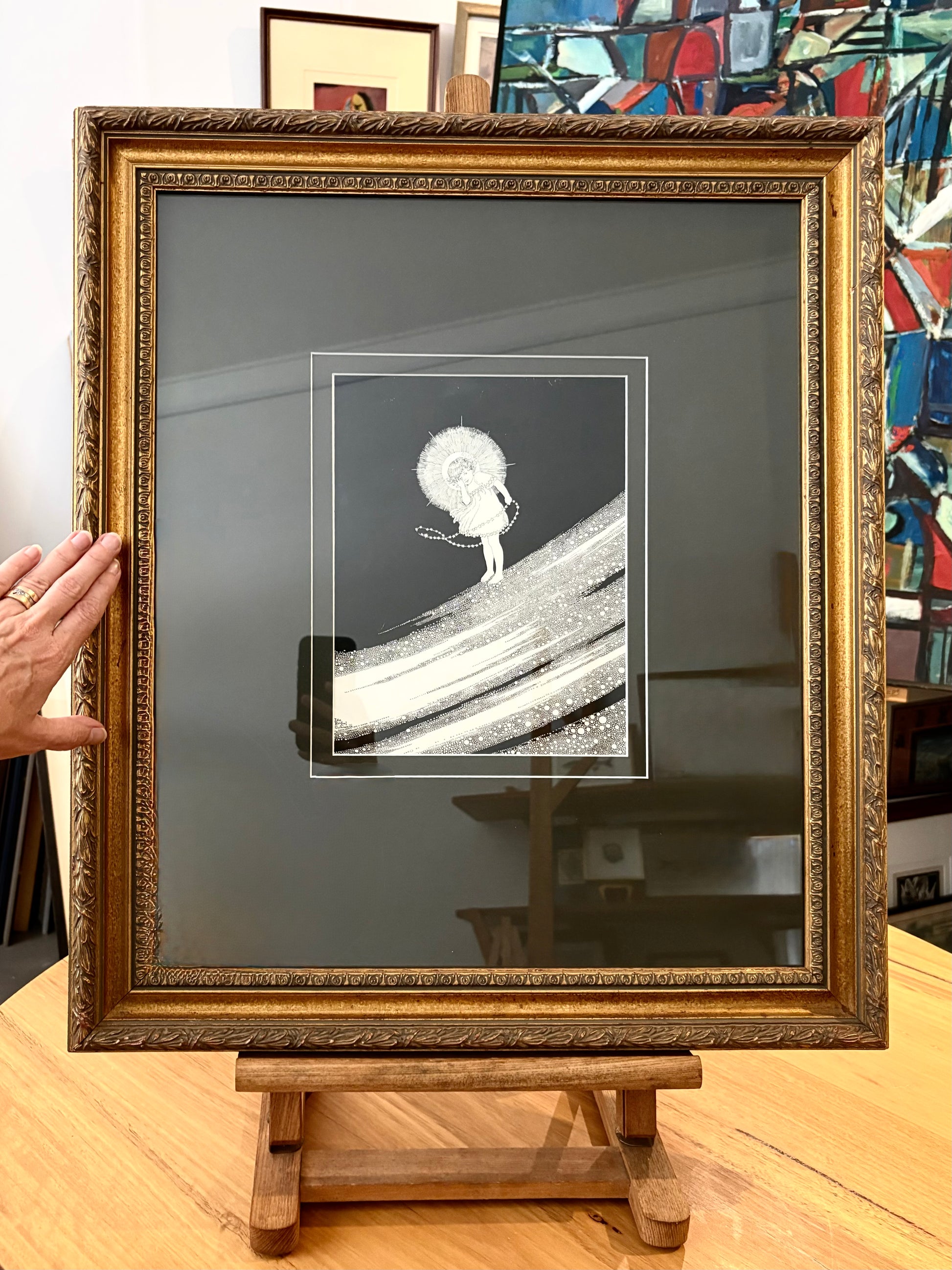 1931 Authentic antique Ida Rentoul Outhwaite print "Fairyland", 1st Edition UK, framed vintage art