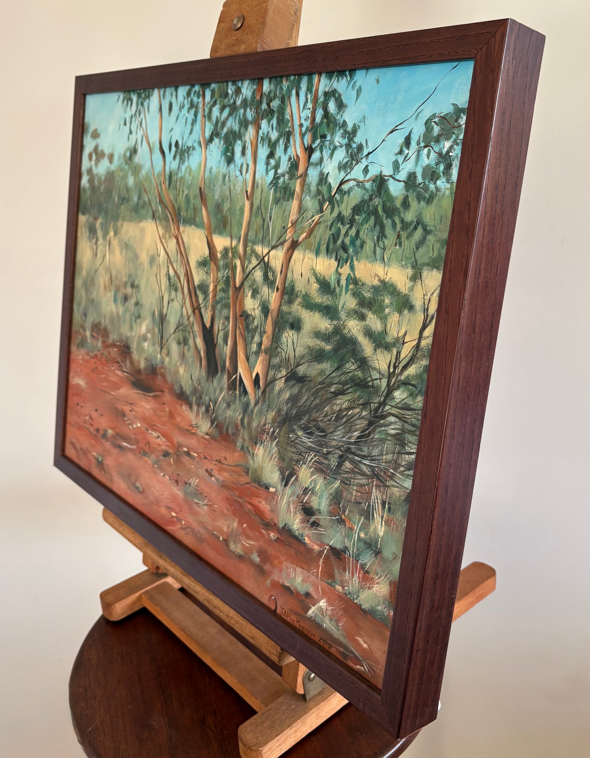 Original Australian landscape painting, framed artwork