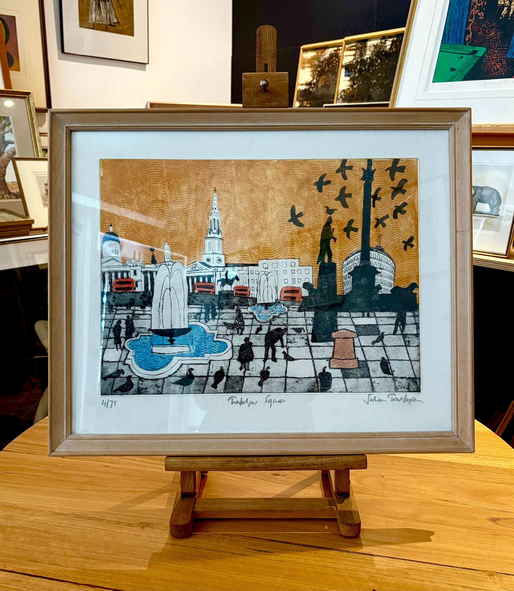 Original limited edition etching with aquatint, Julian Trevelyan, 4/75